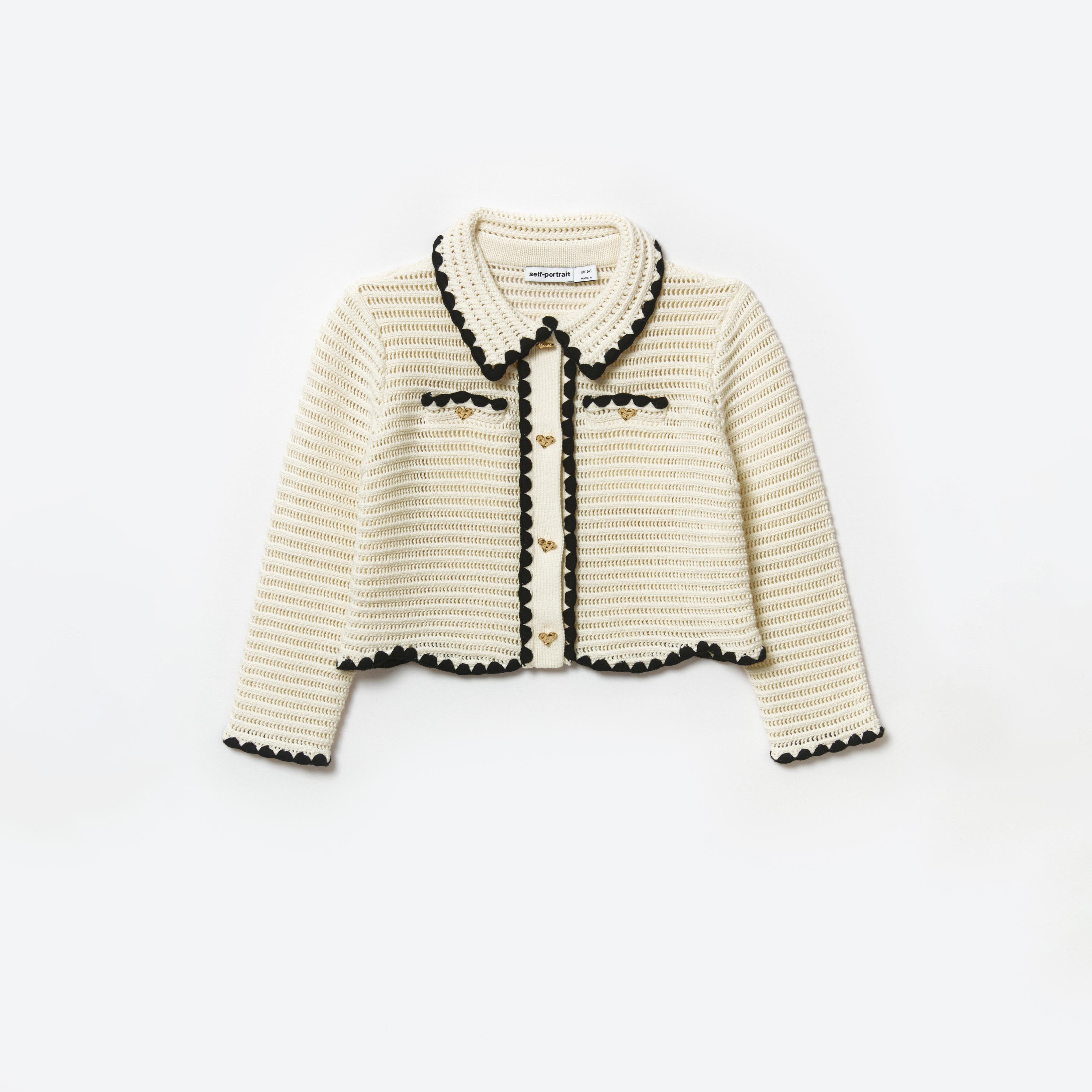 Girls White Knit Cardigan