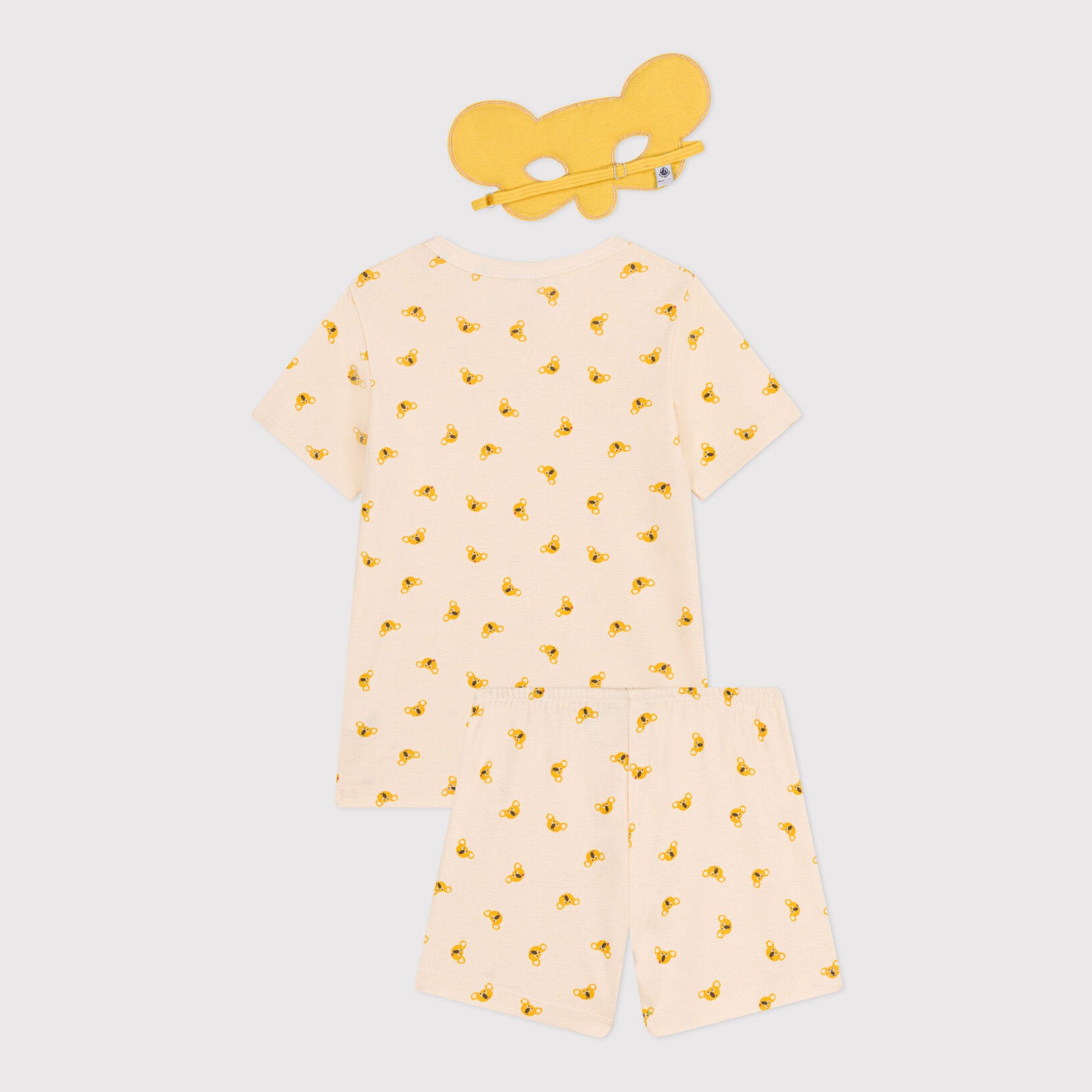 Boys & Girls Cream Printed Cotton Nightwear Set