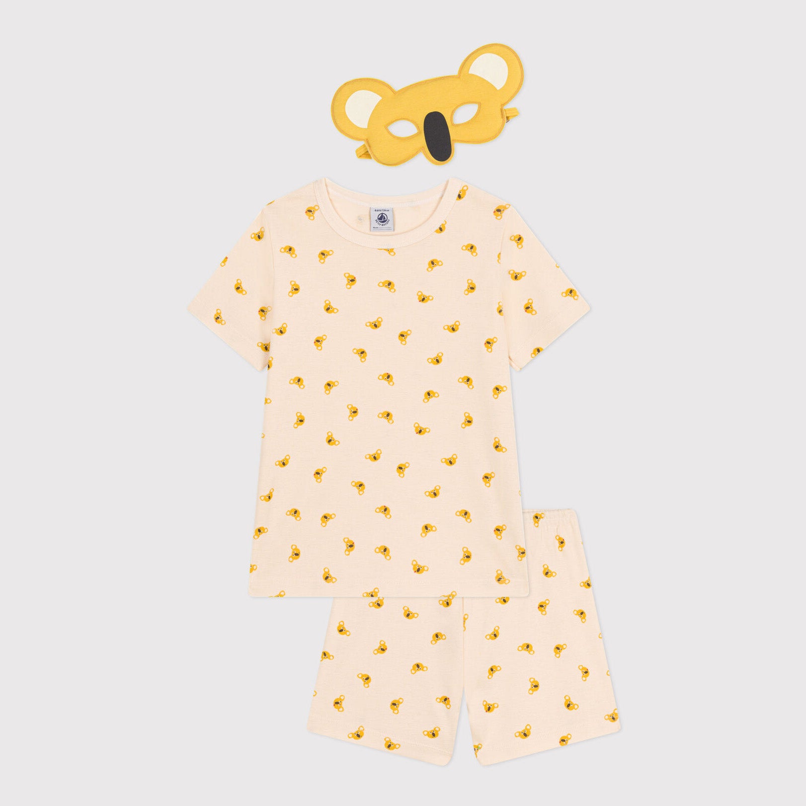 Boys & Girls Cream Printed Cotton Nightwear Set