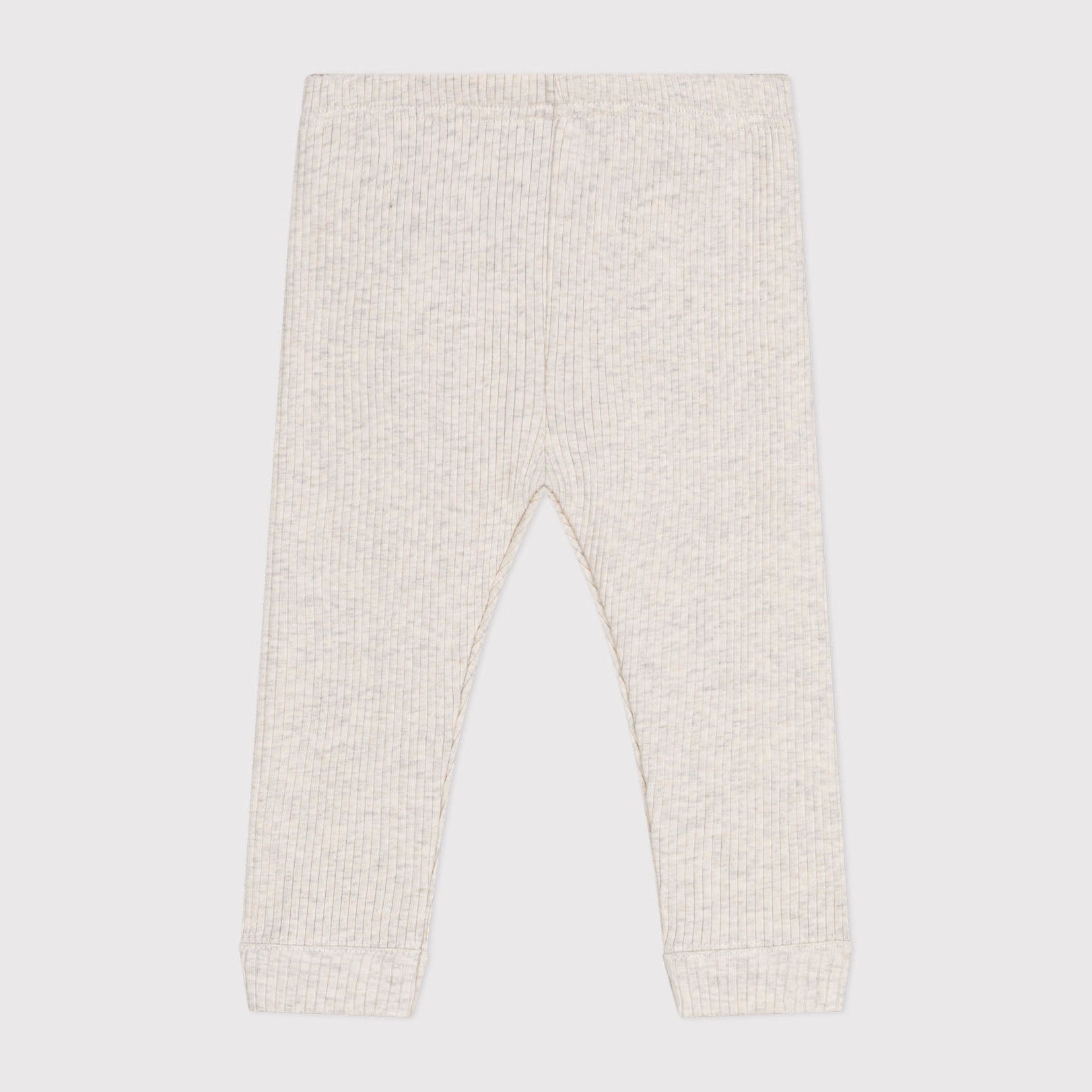 Baby Girls Beige Cotton Leggings