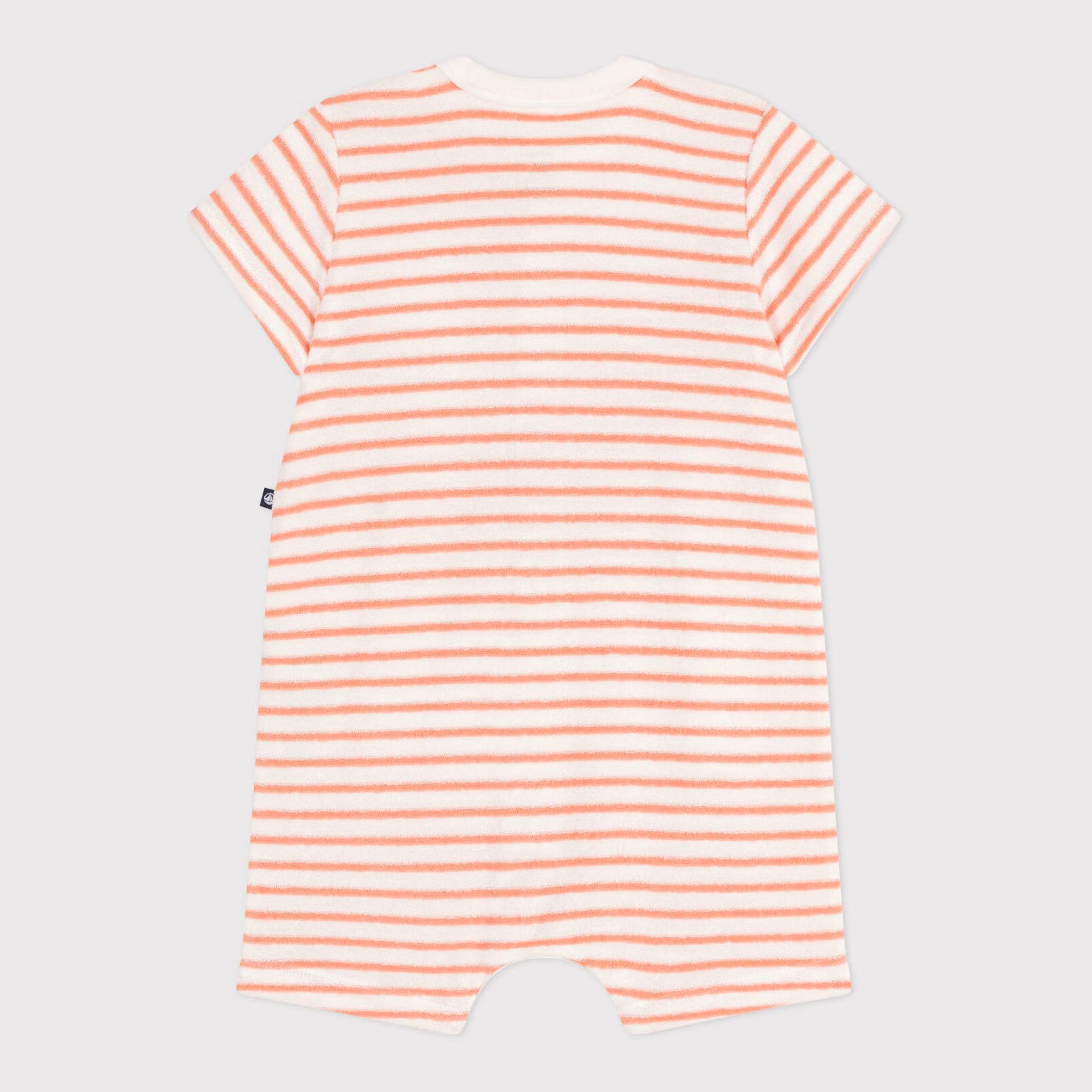 Baby Boys & Girls Orange Strip Cotton Babysuit