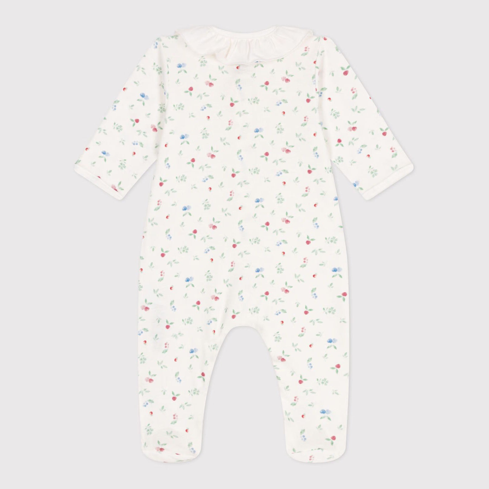 Baby Boys & Girls Ivory Printed Logo Cotton Bodysuit
