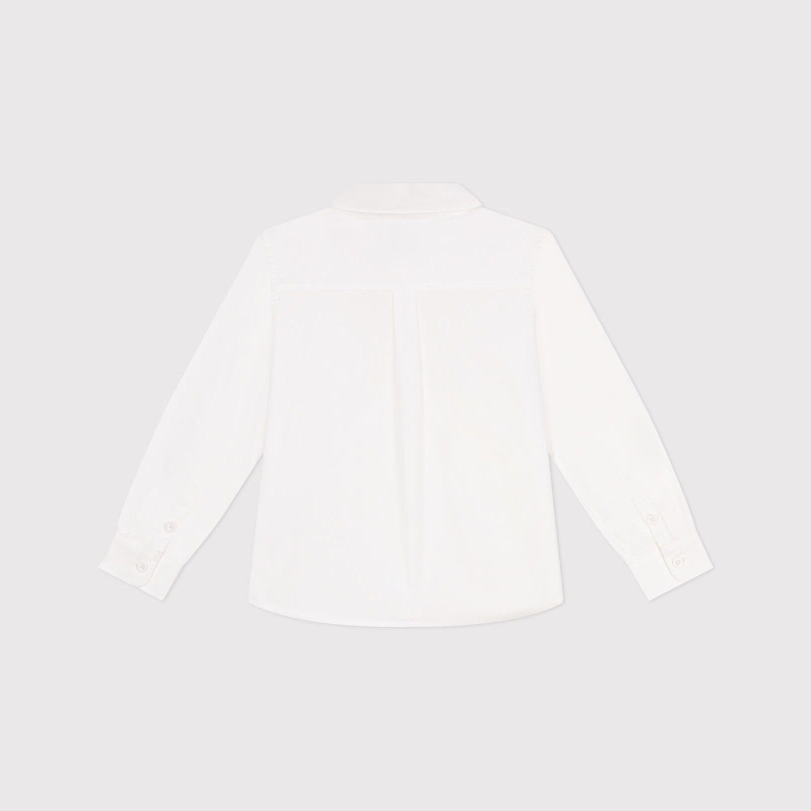 Boys White Cotton Shirt