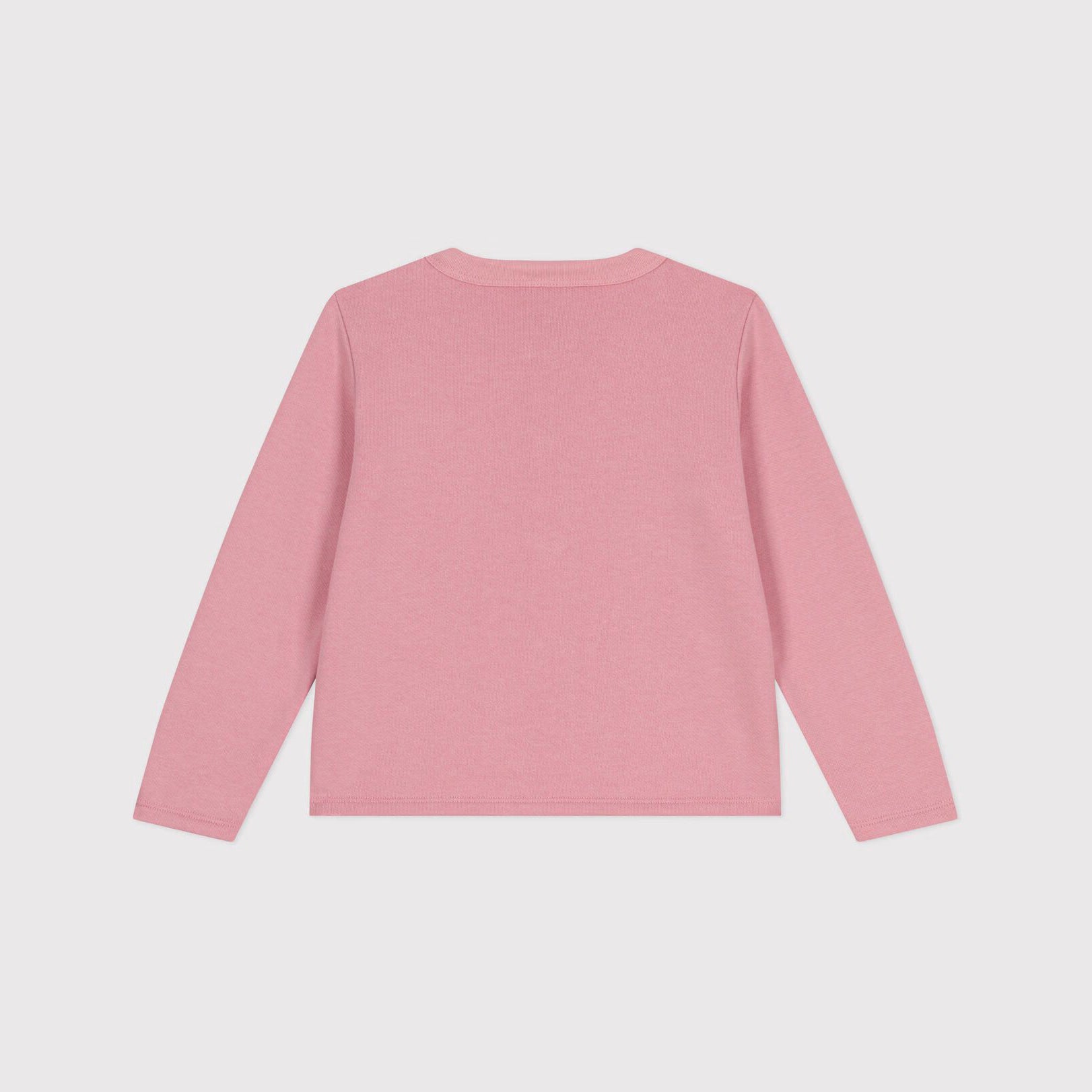 Girls Pink Cotton Cardigan