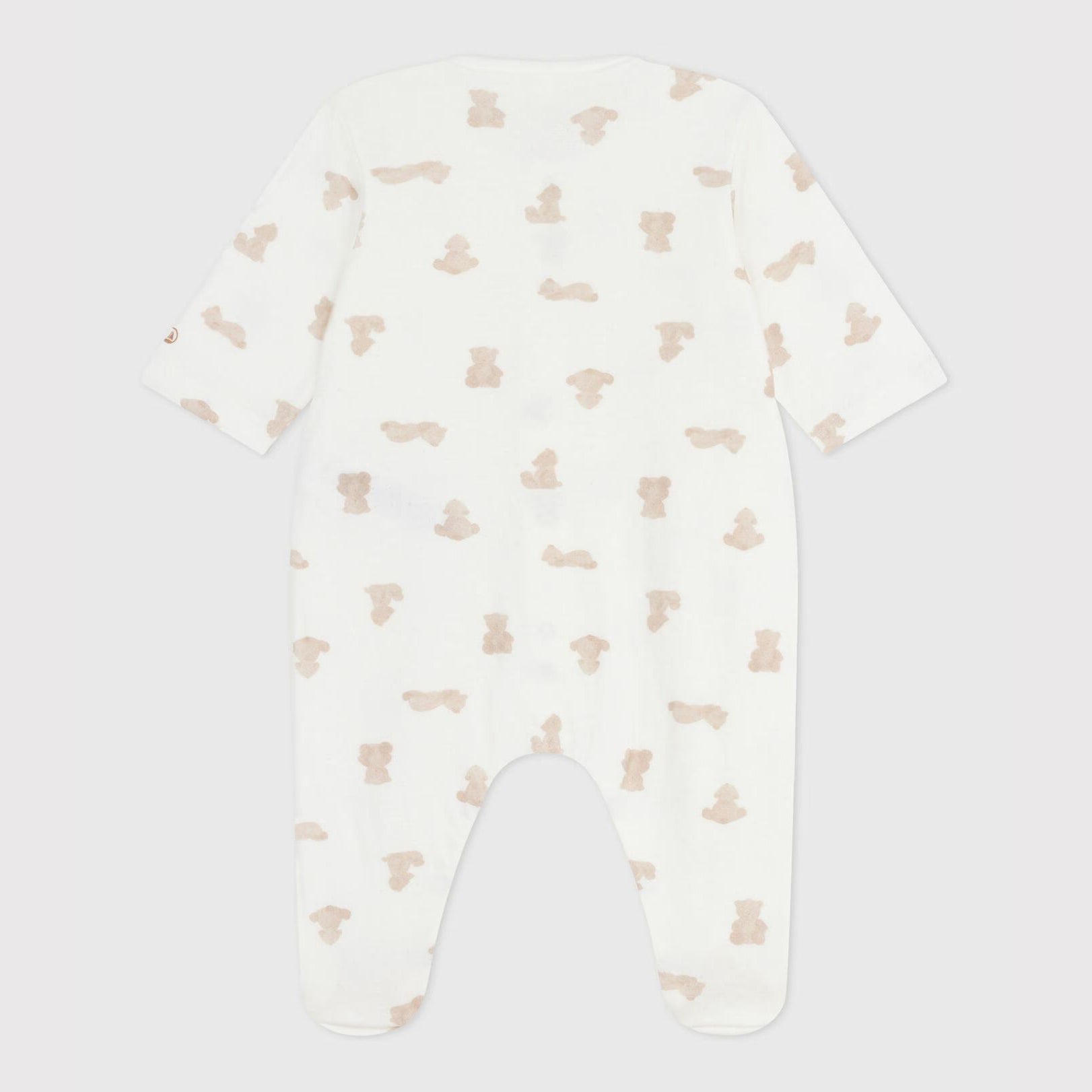 Baby Boys & Girls White Printed Cotton Babysuit