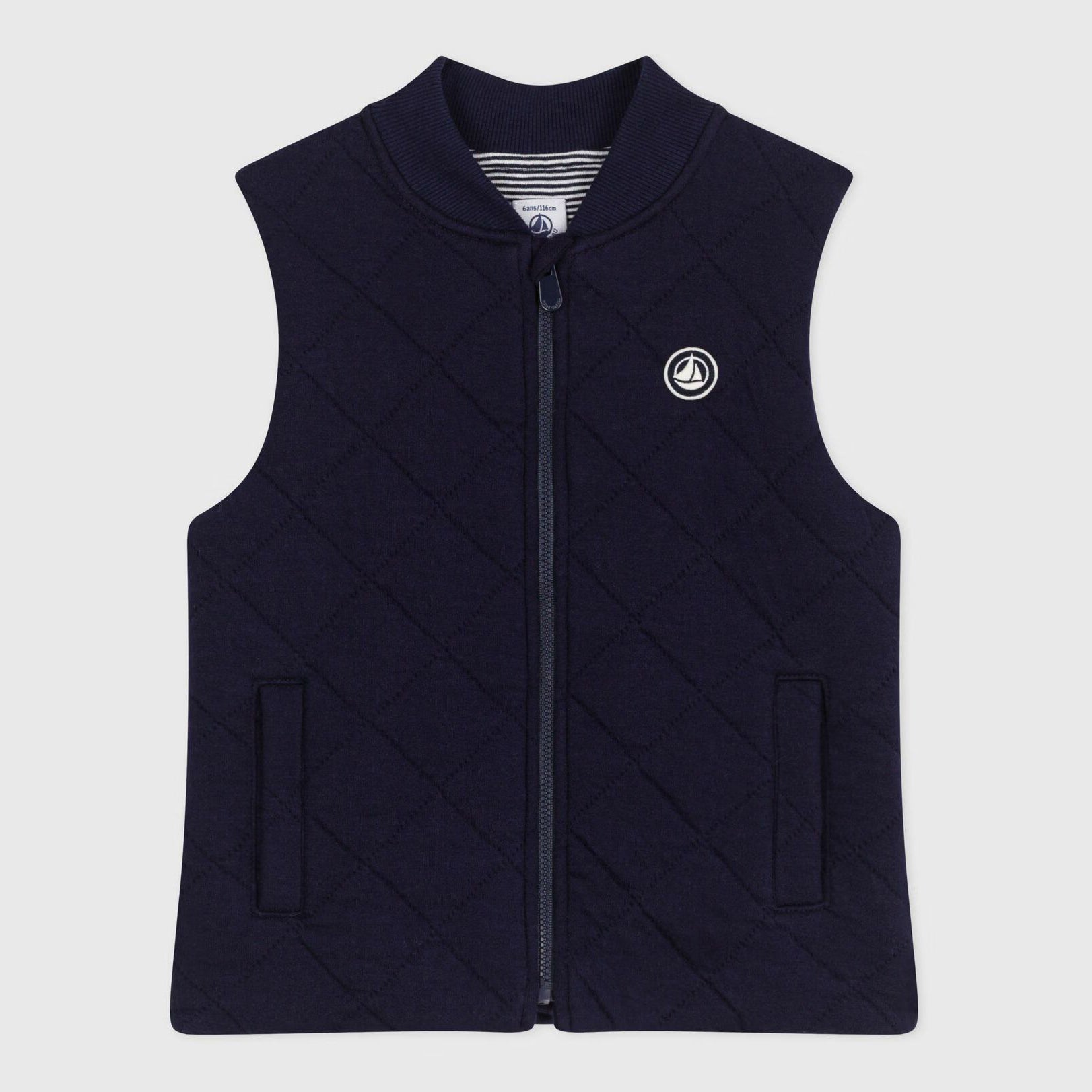 Boys & Girls Navy Cotton Gilet