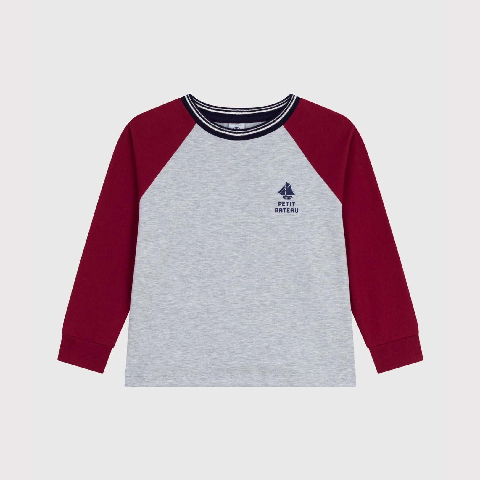 Boys Grey Cotton T-Shirt