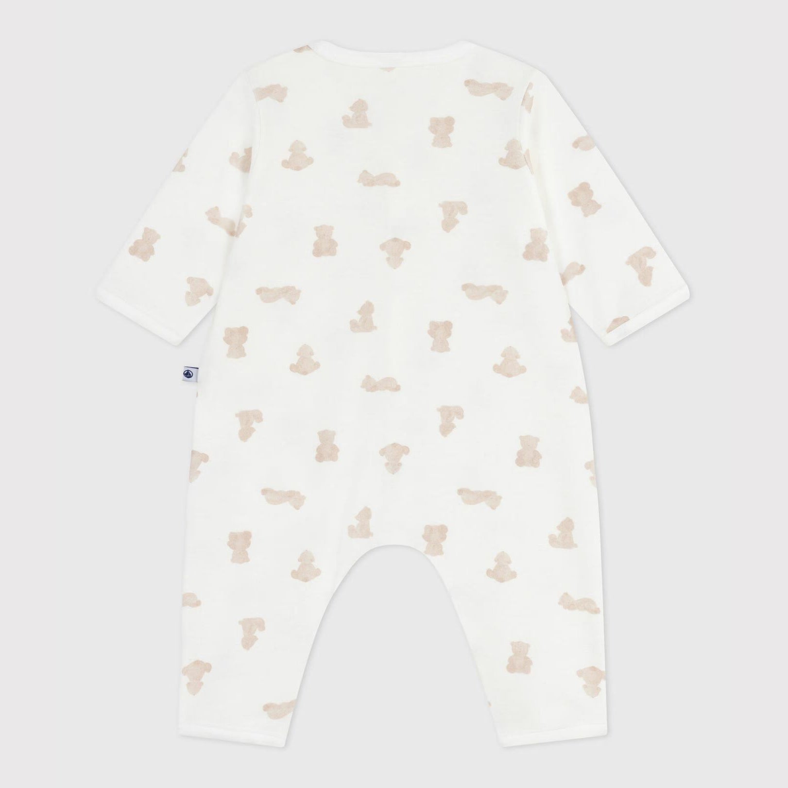 Baby Boys & Girls White Printed Cotton Babysuit