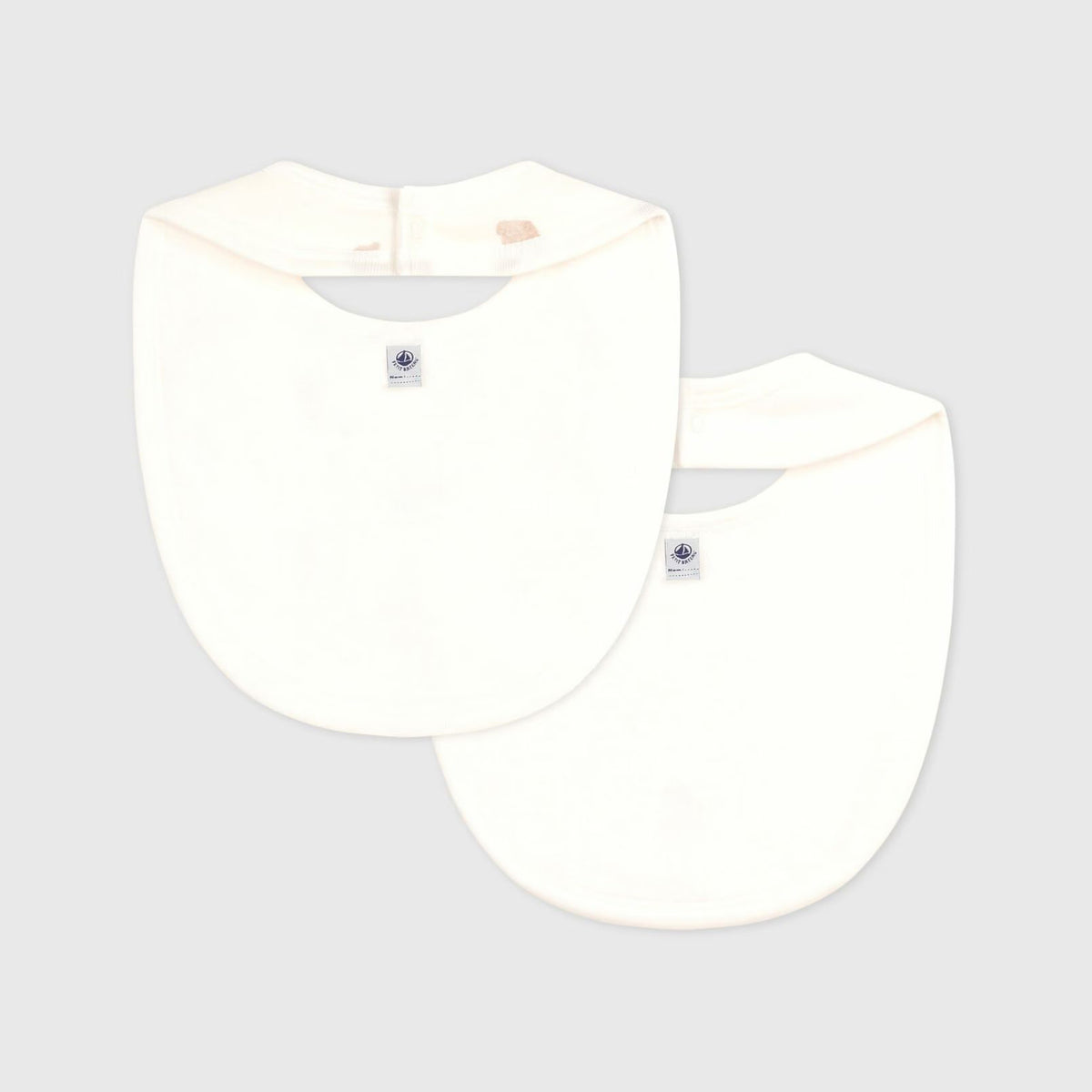 Lot de 2 bavoirs en coton imprimés ours pour bébés garçons et filles