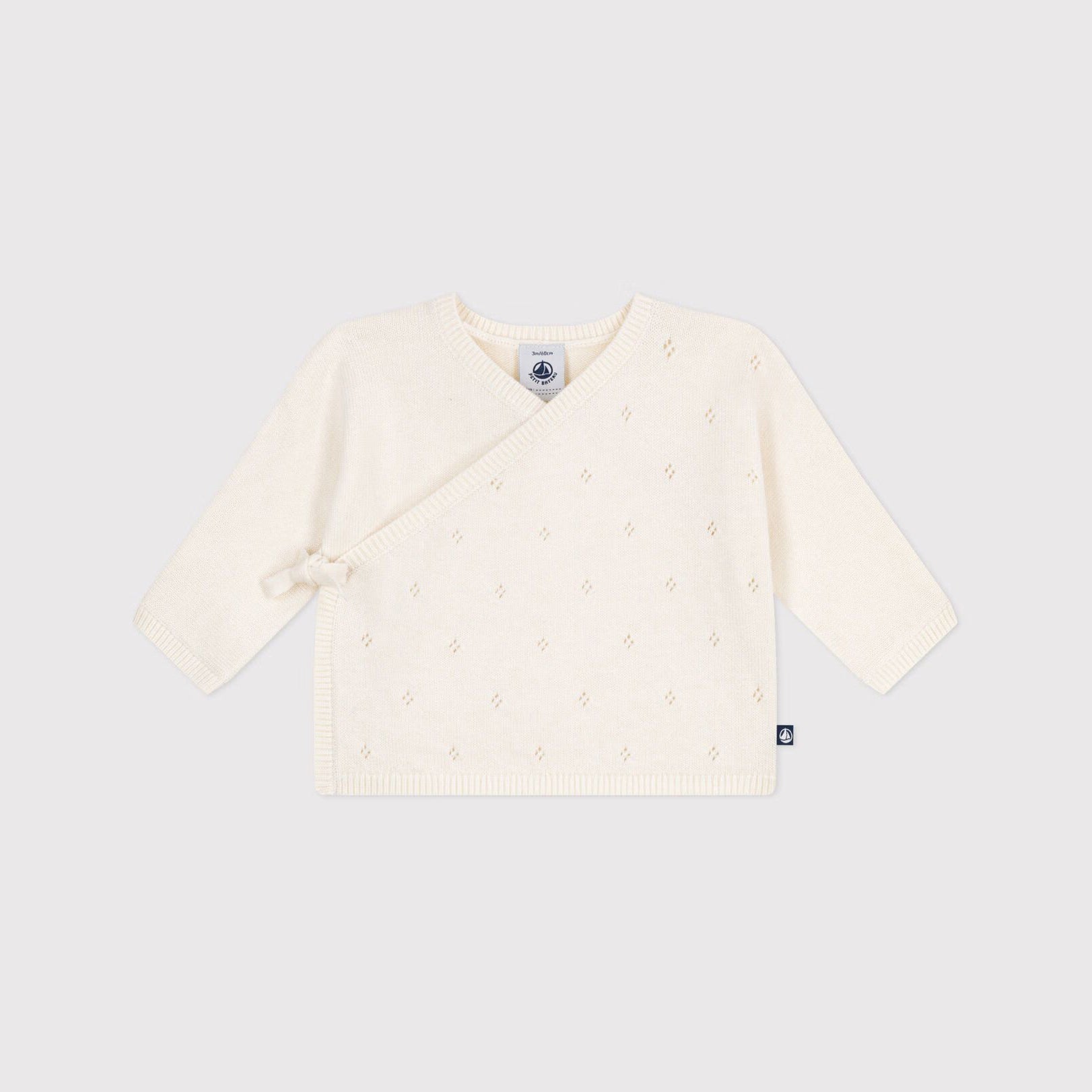 Baby Boys & Girls White Wool Cardigan