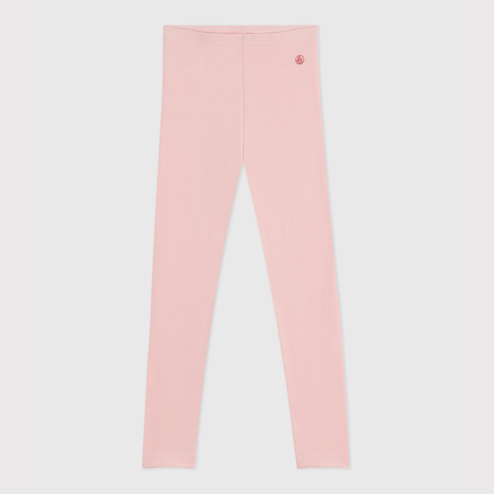 Girls Pink Cotton Leggings