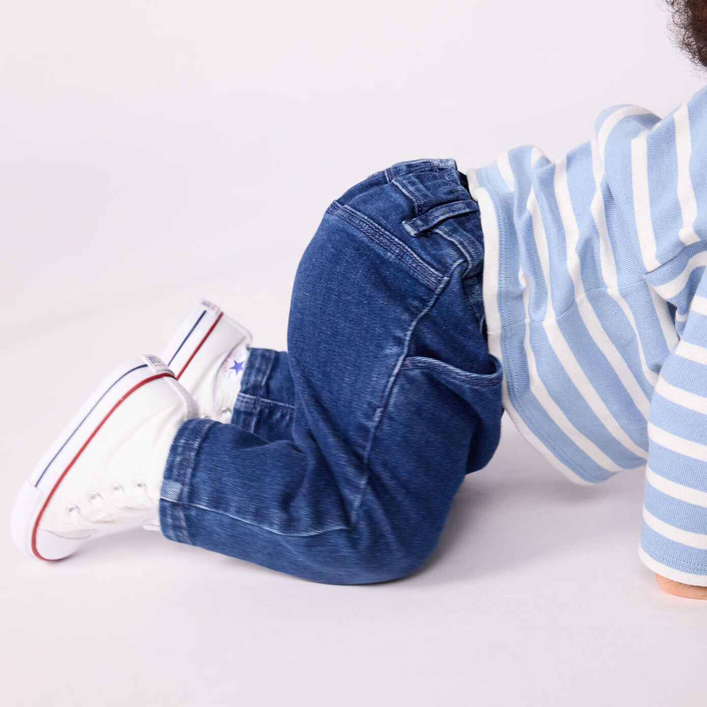 Baby Boys Blue Denim Trousers