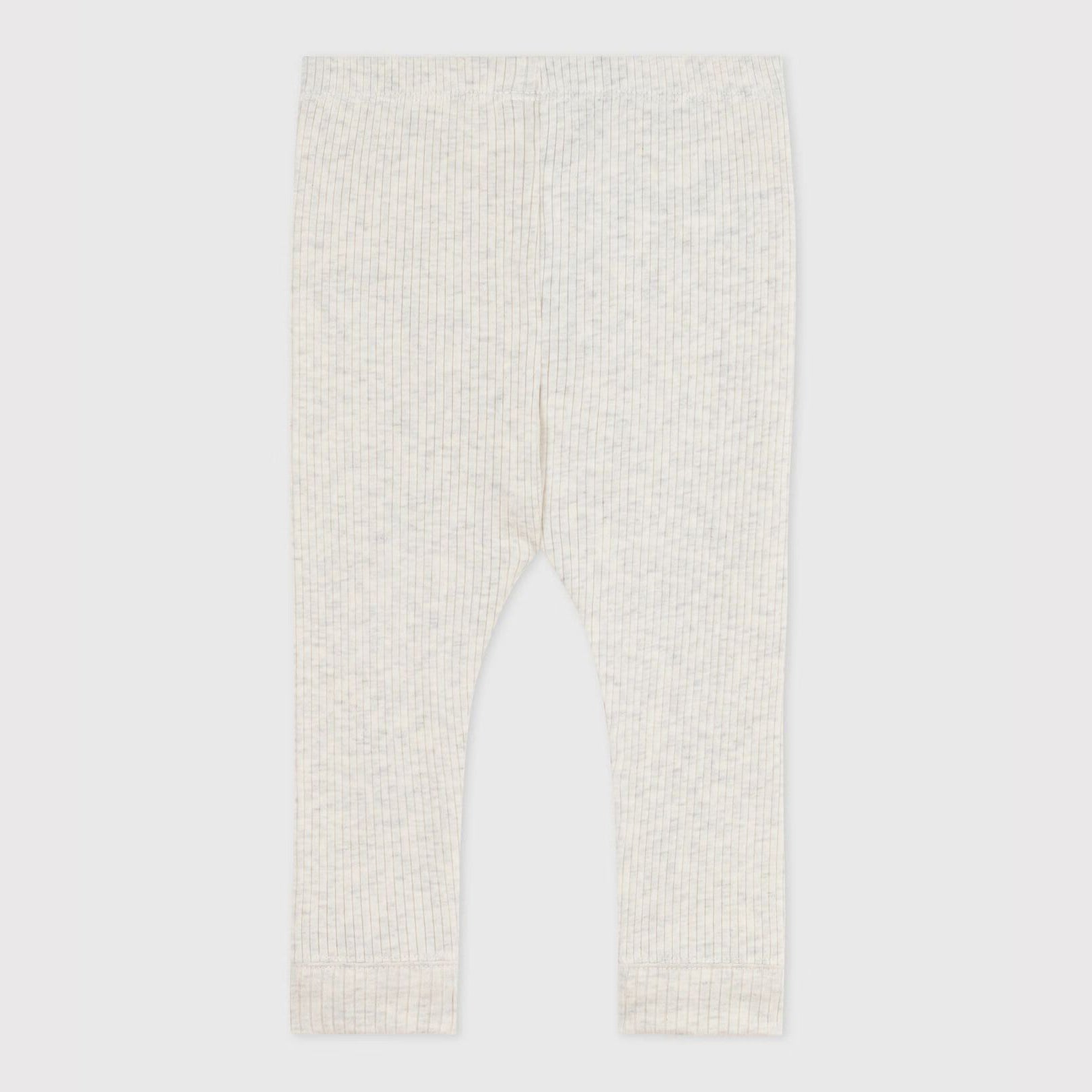 Baby Boys & Girls Beige Cotton Leggings