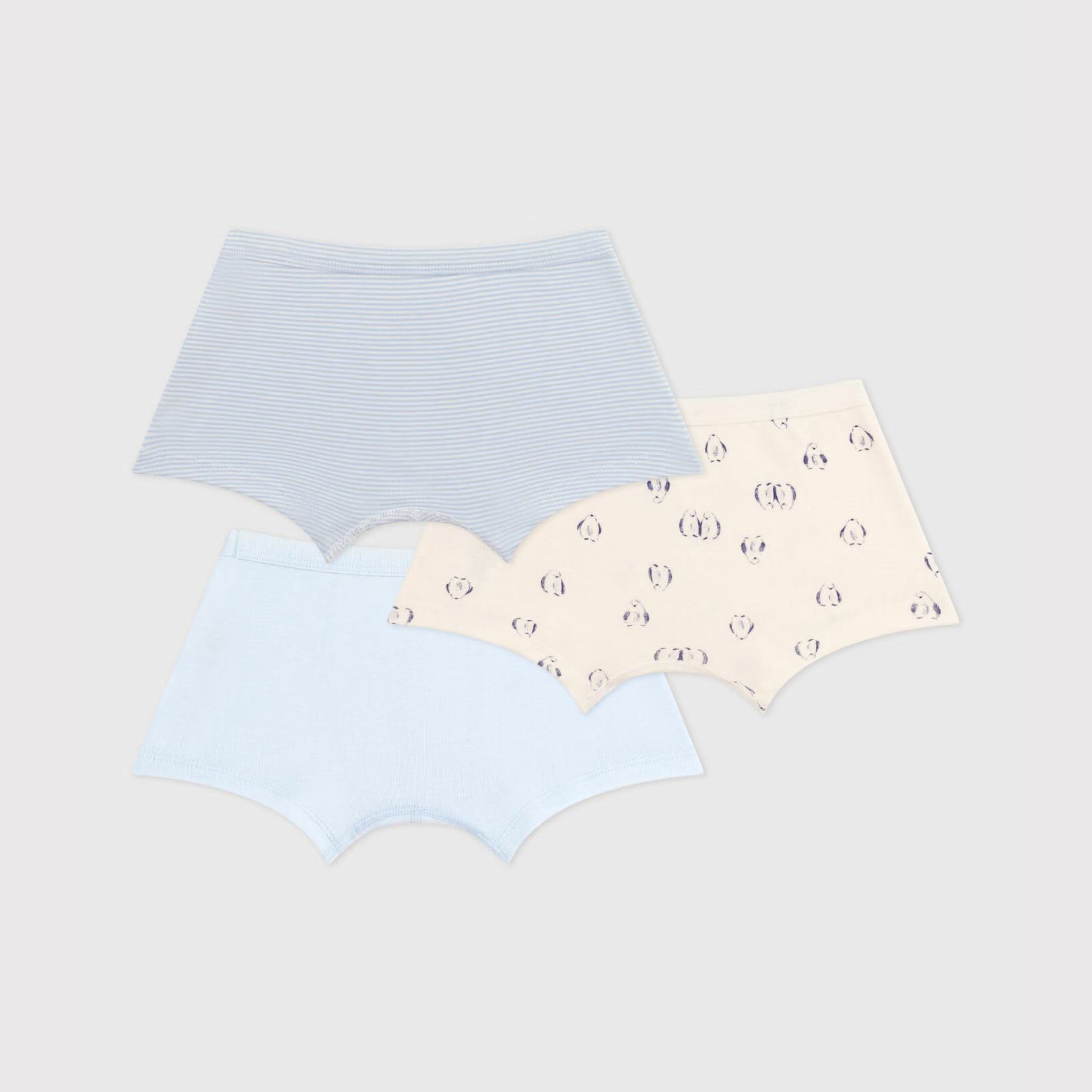 Boys Tricolor Cotton Underwear Set(3 Pack)