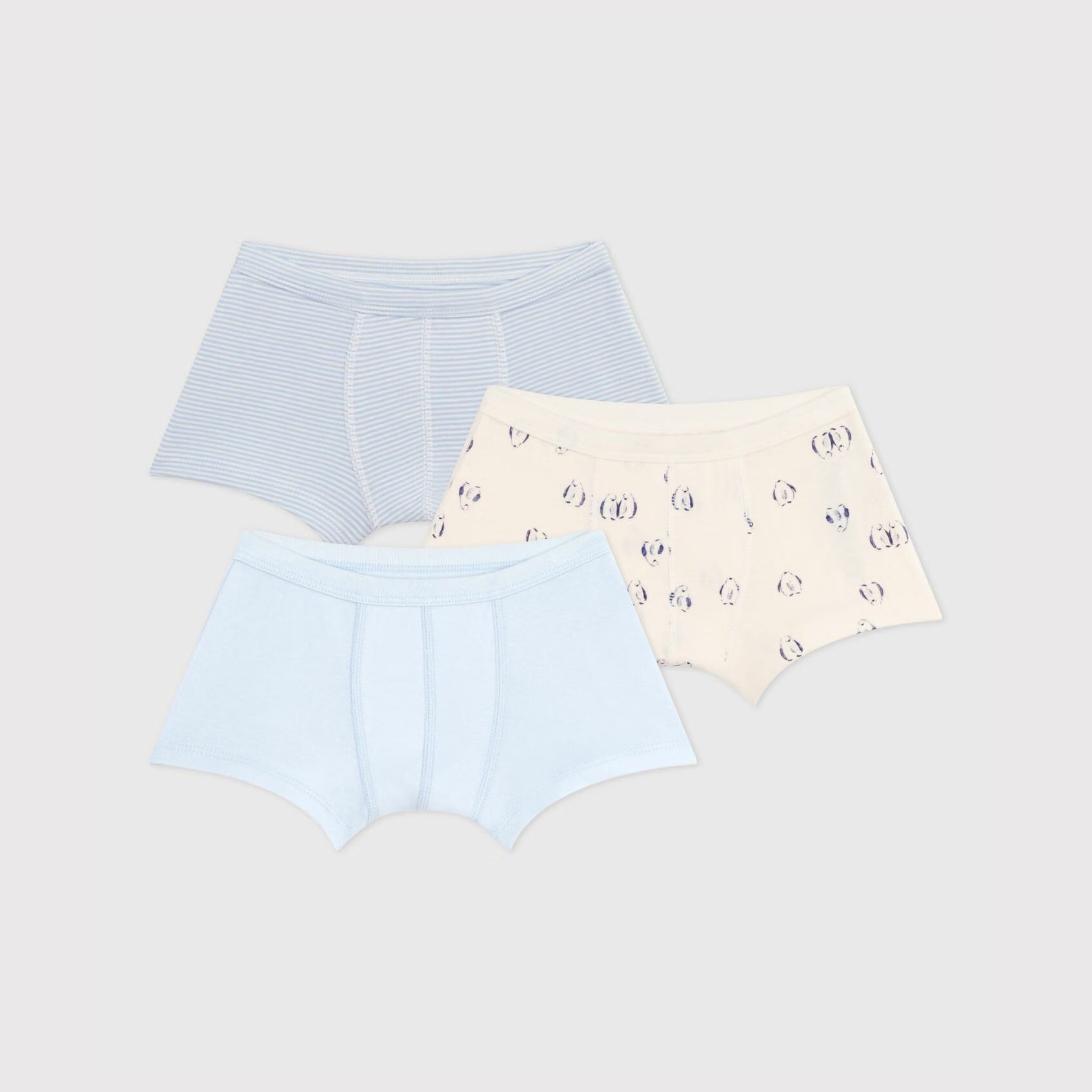 Boys Tricolor Cotton Underwear Set(3 Pack)