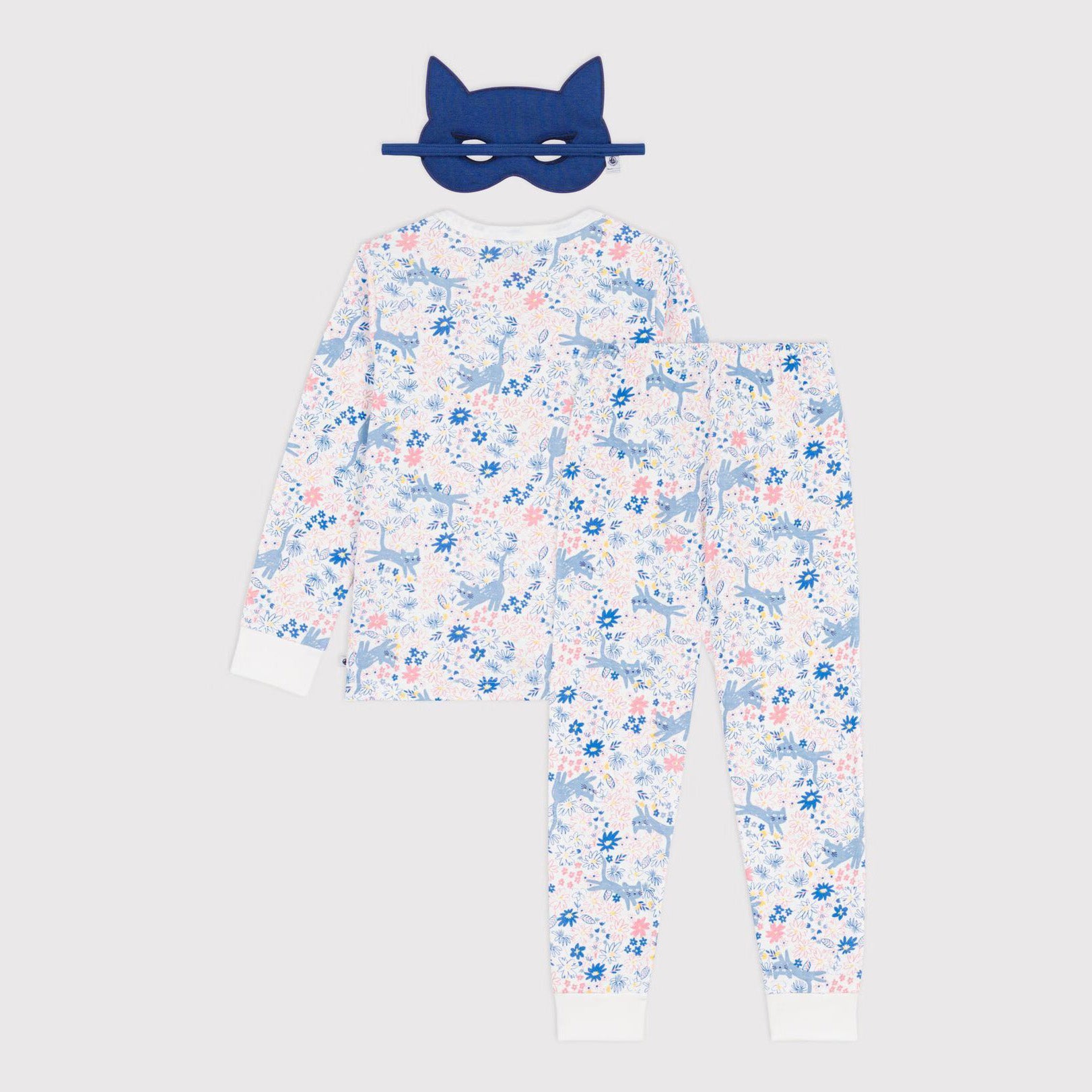 Girls Multicolor Floral Cotton Nightwear Set