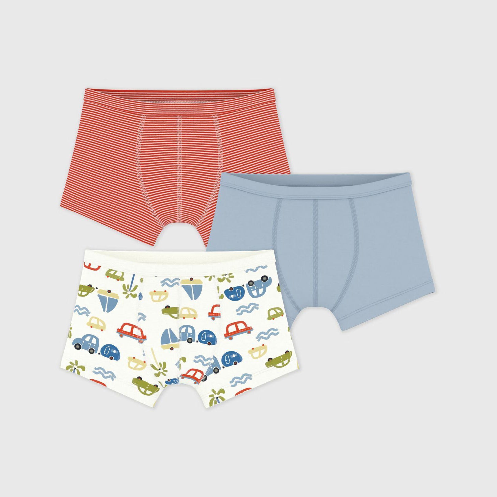 Boys Multicolor Cotton Underwear Set(3 Pack)