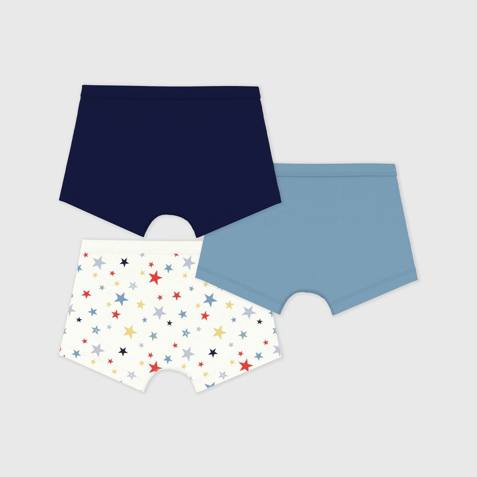Boys Tricolor Cotton Underwear Set(3 Pack)