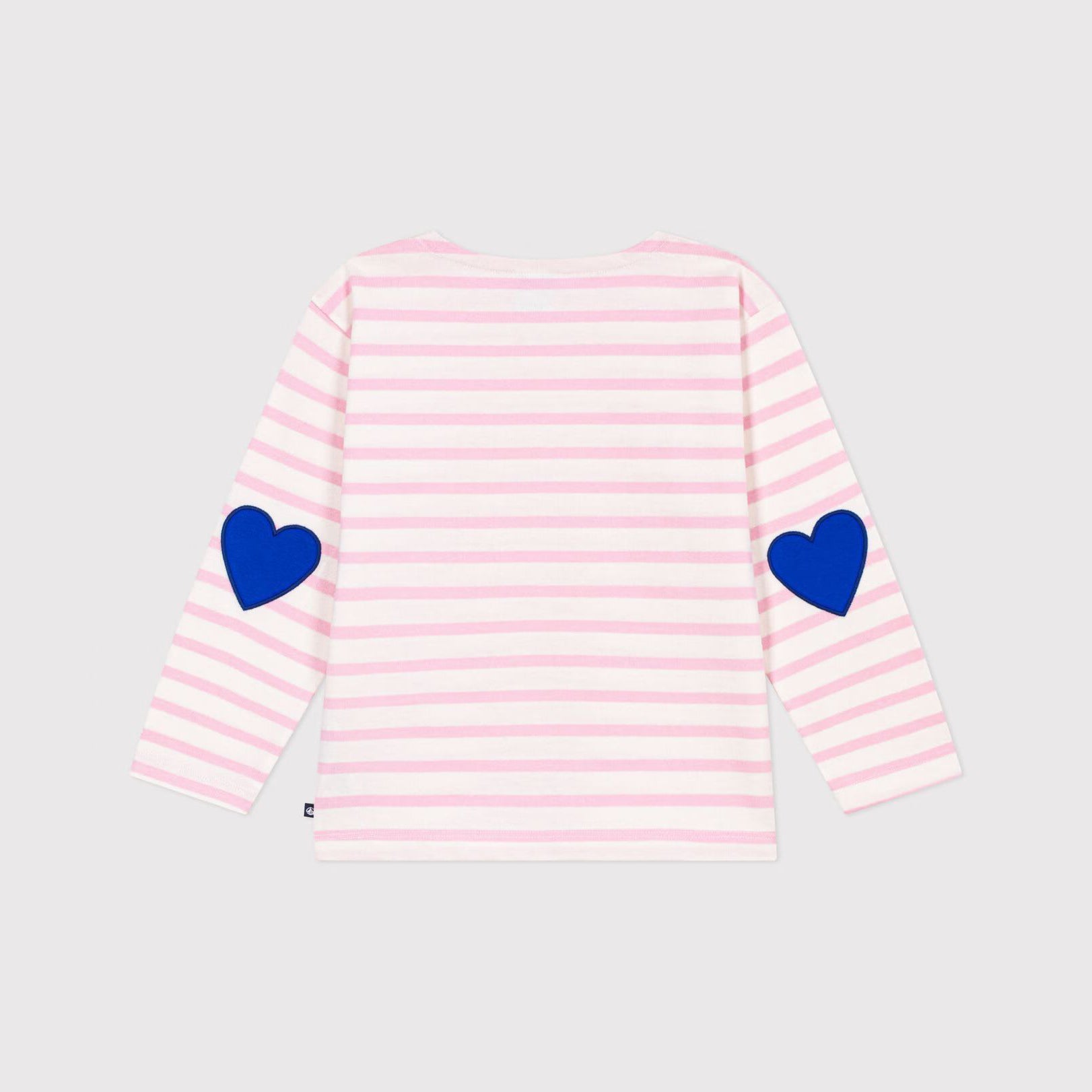 Girls Light Pink Stripes Cotton T-Shirt