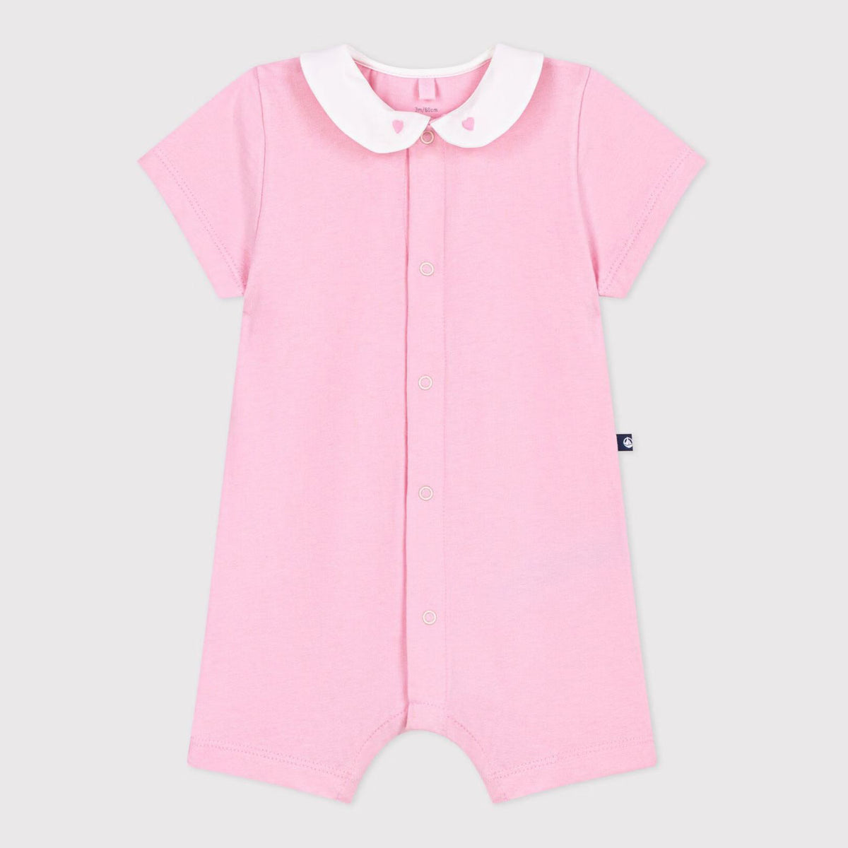 Baby Girls Pink Cotton Babysuit