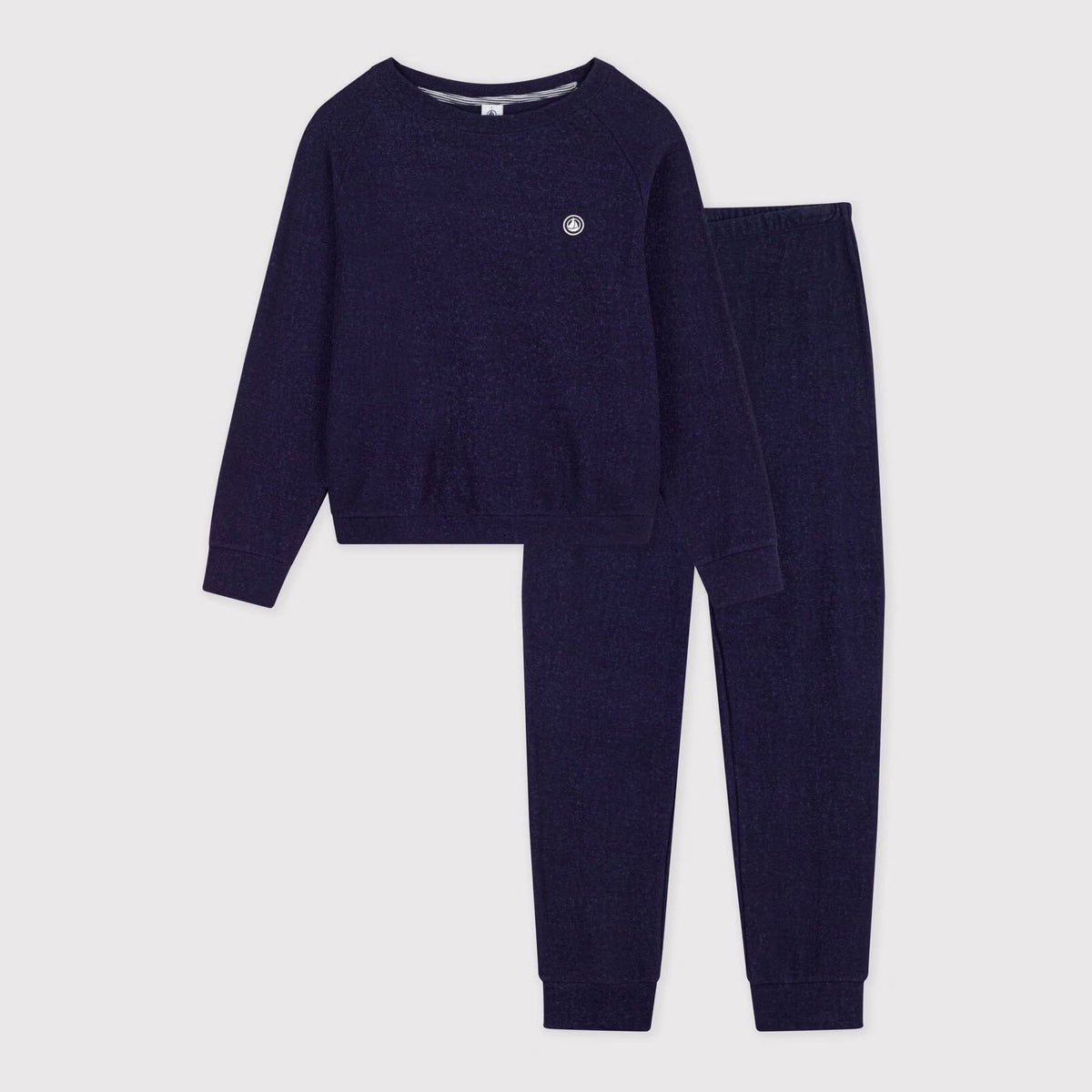 Women Navy Cotton Nightwear Set