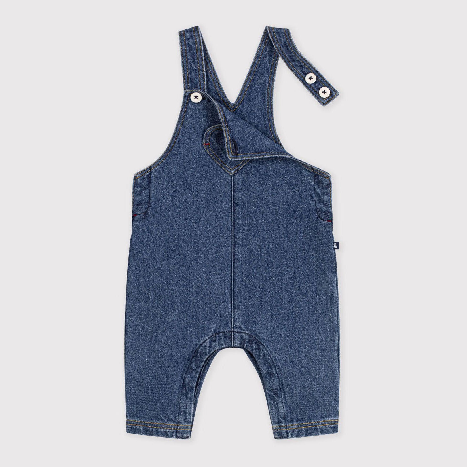 Baby Boys & Girls Blue Denim Jumpsuit