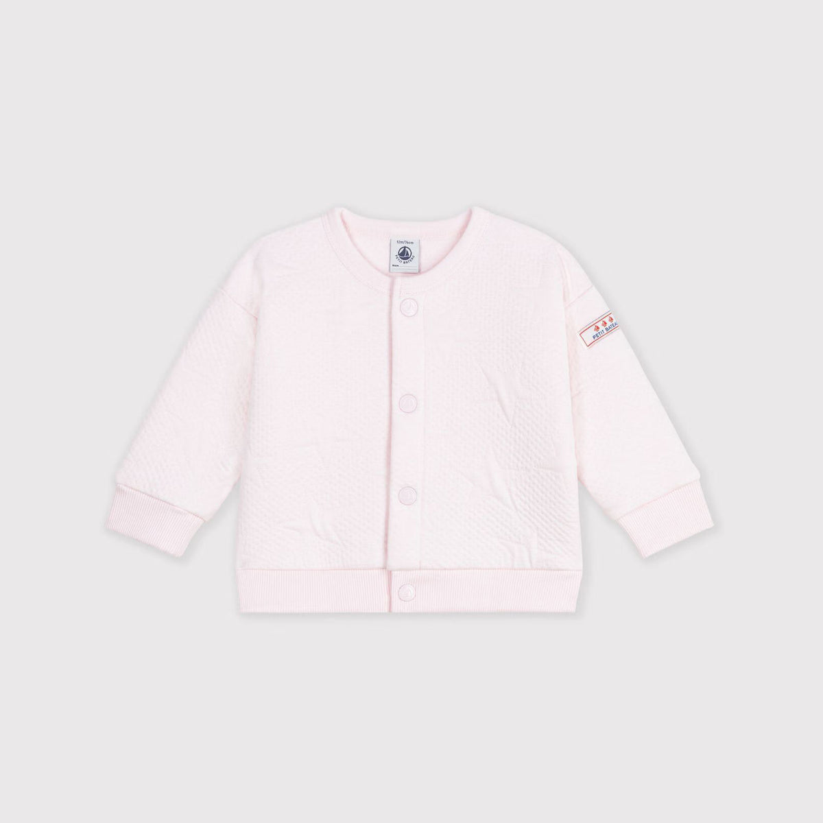 Baby Girls Light Pink Cotton Cardigan