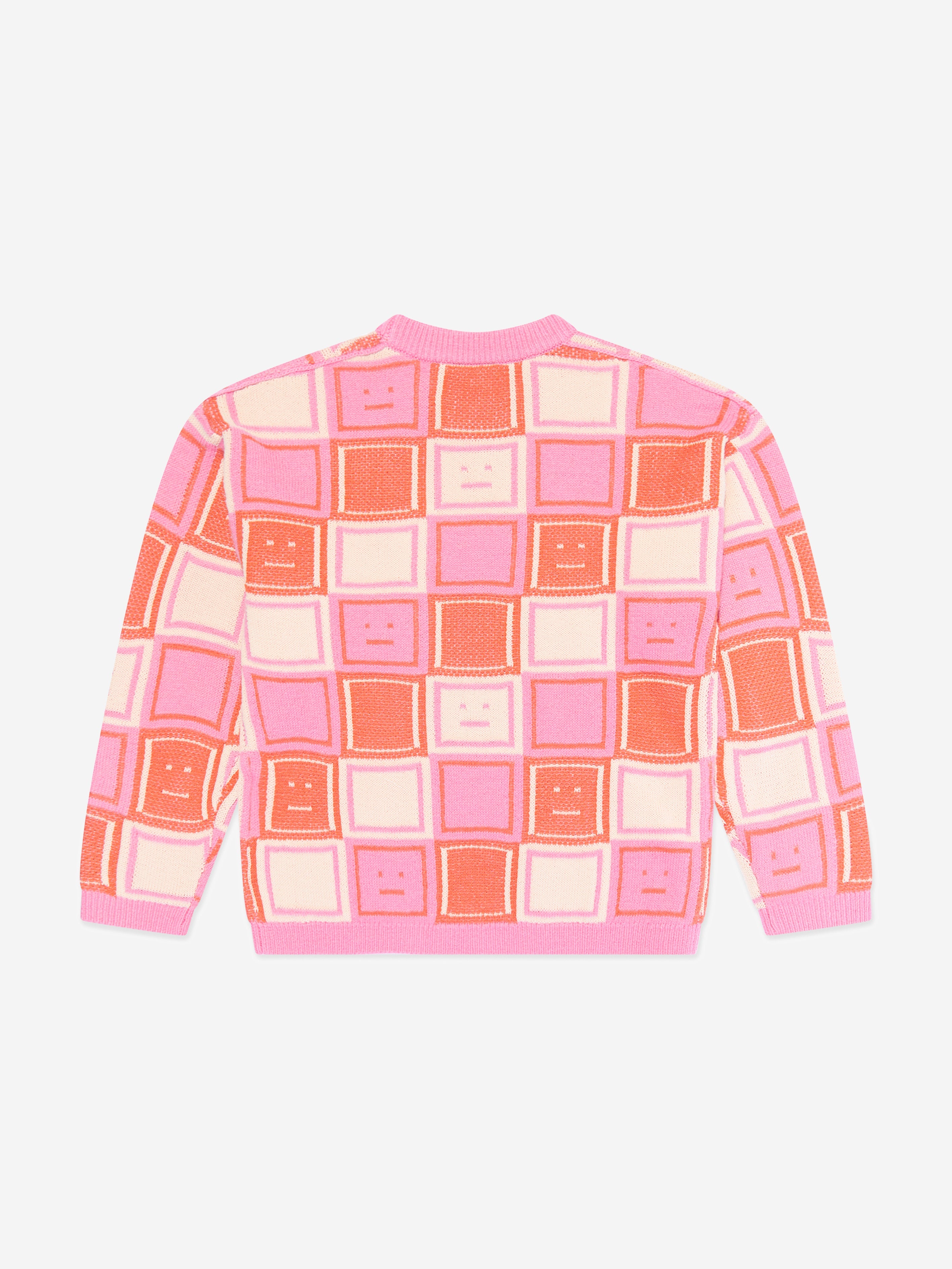 Kids Klock Wool Knitted Jumper in Pink