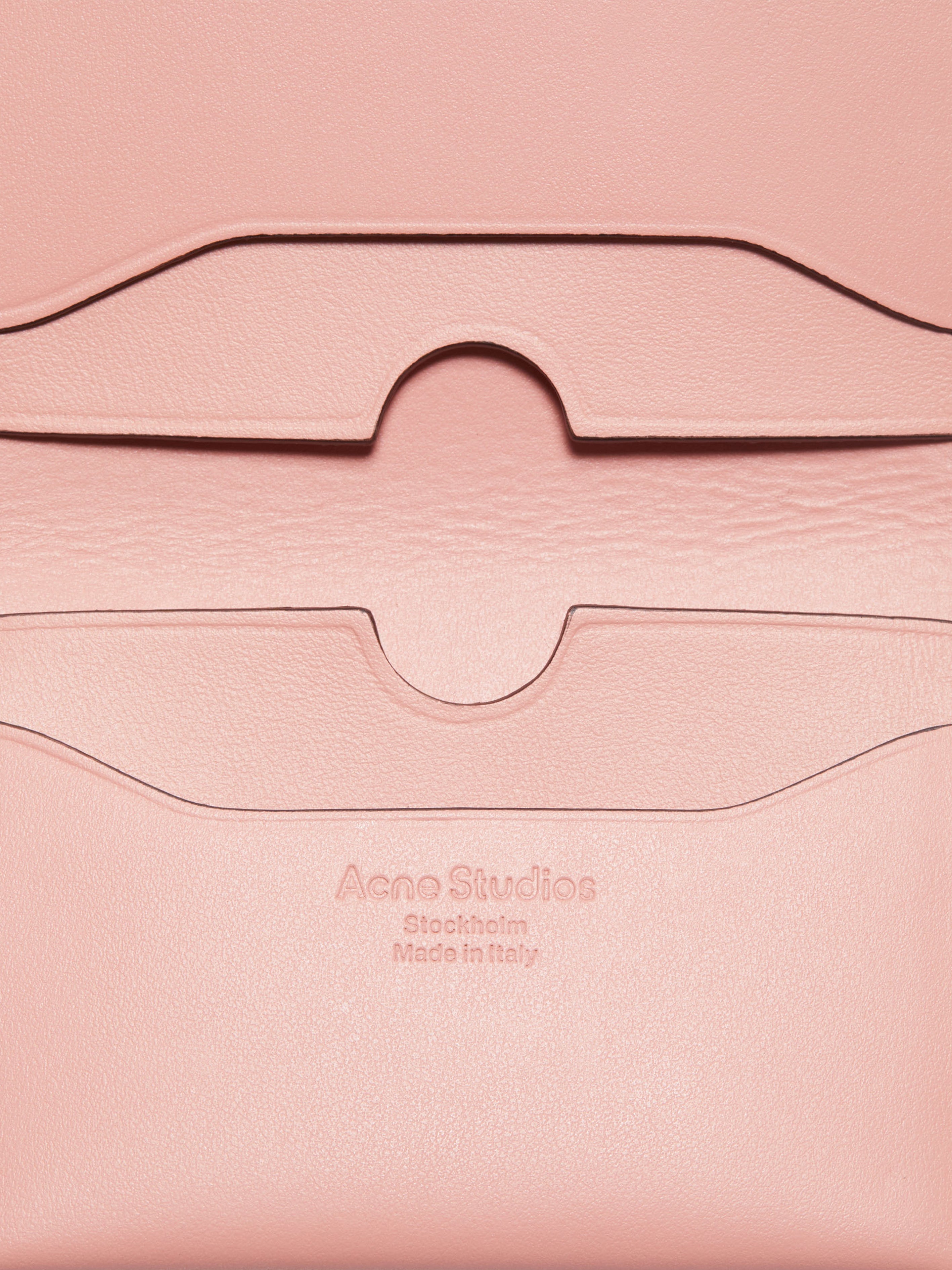 Kids Folded Leather Wallet in Pink (13.5cm)