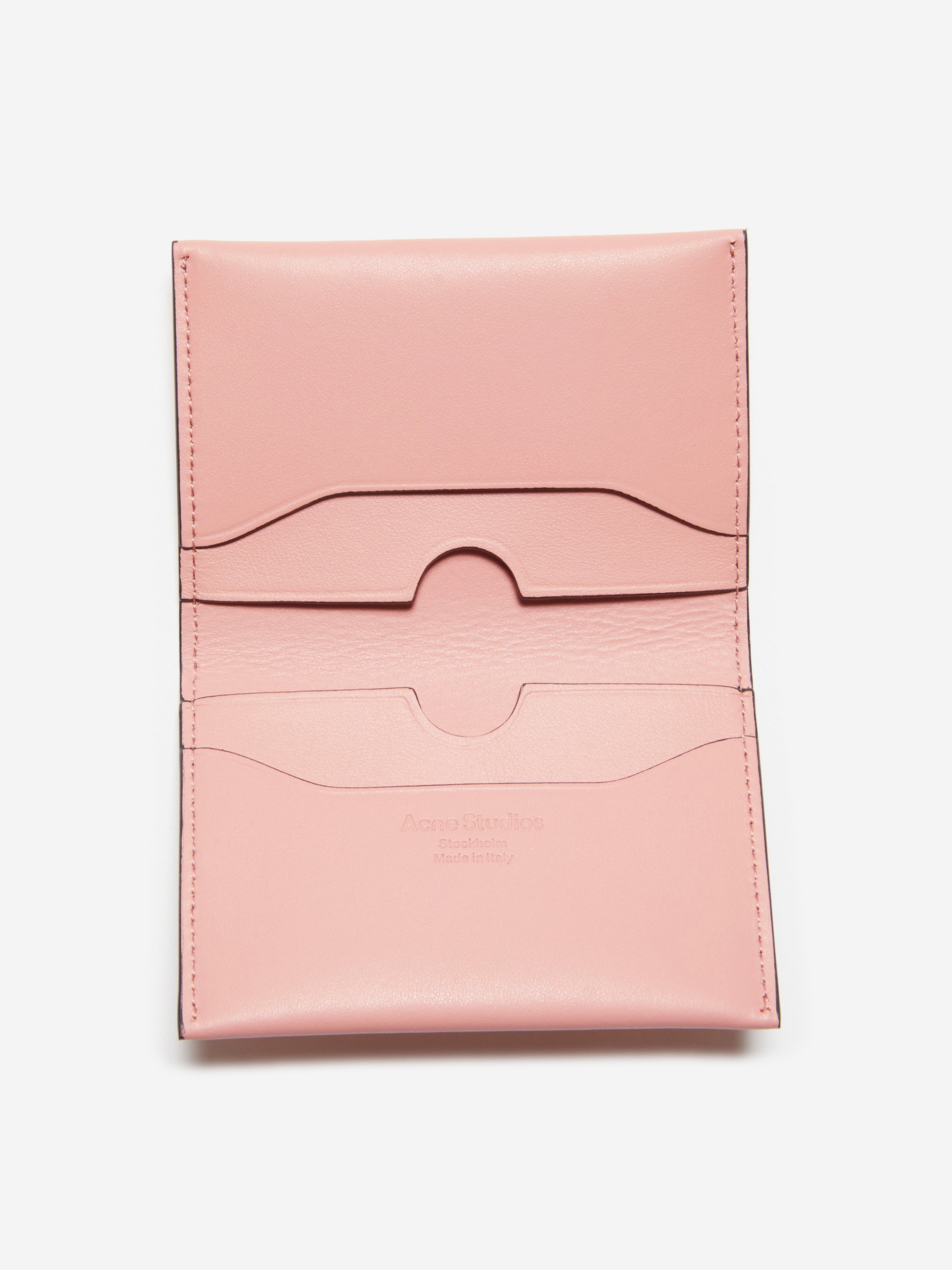 Kids Folded Leather Wallet in Pink (13.5cm)