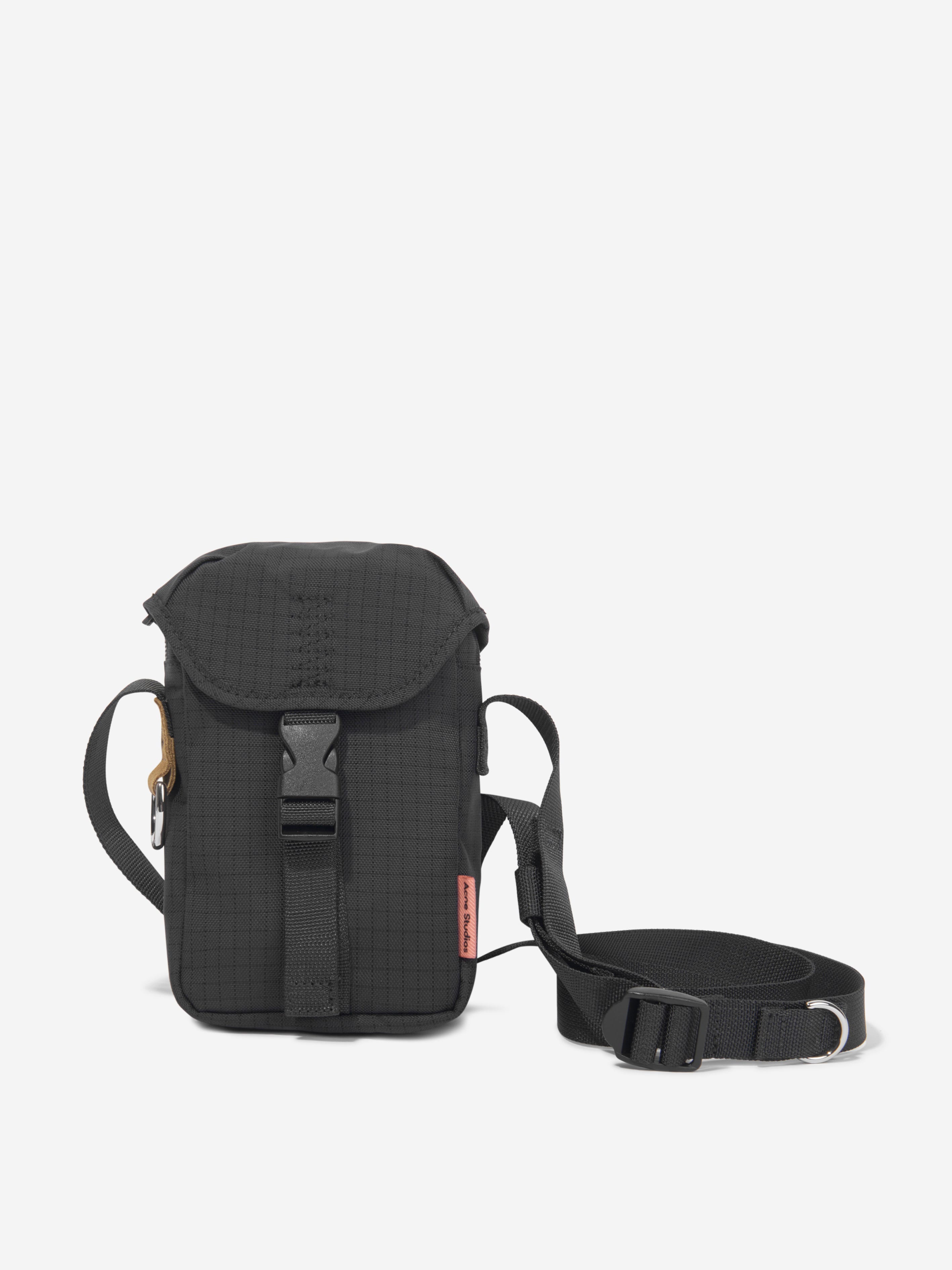 Kids Nylon Crossbody Bag in Black