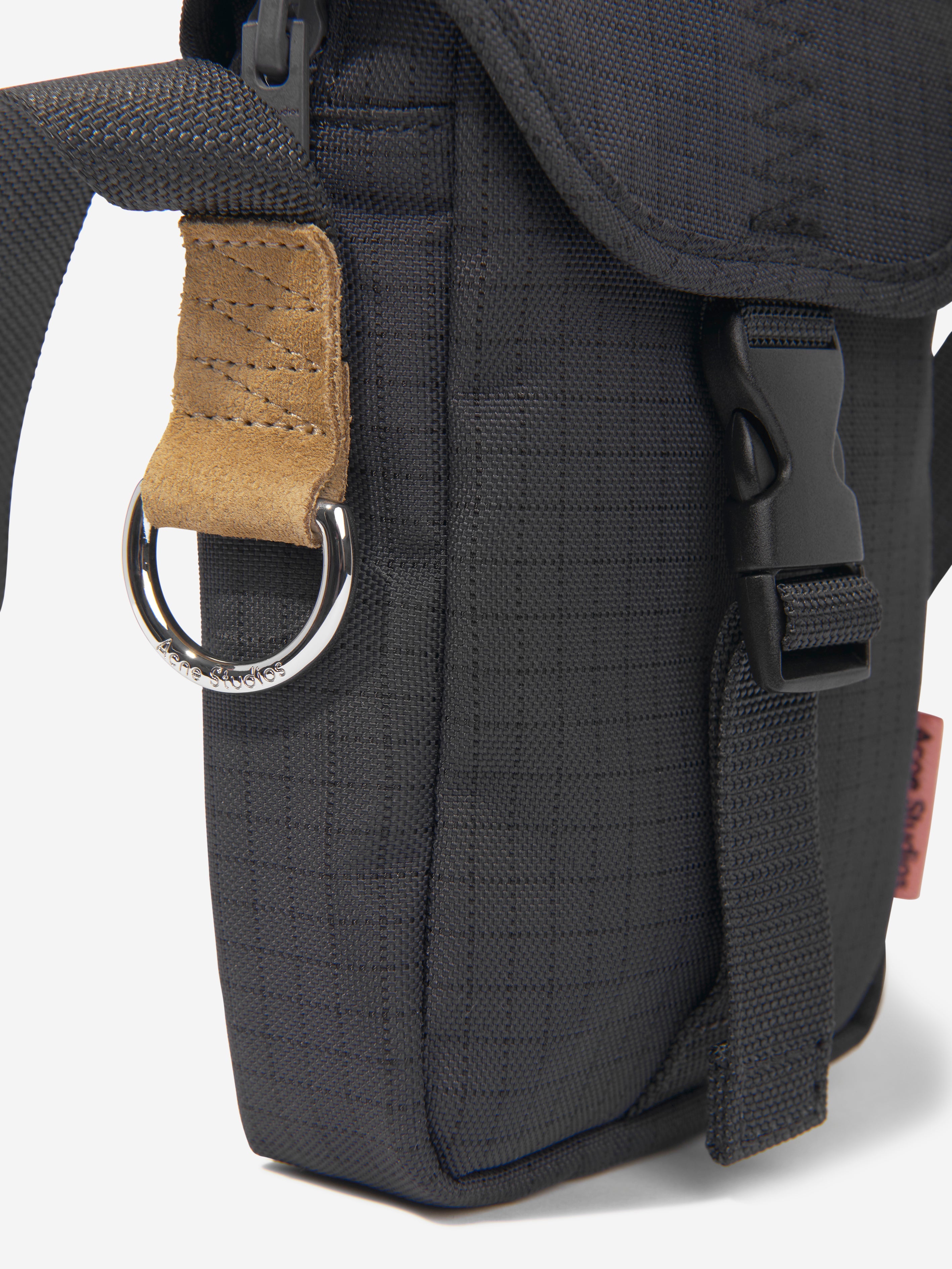 Kids Nylon Crossbody Bag in Black