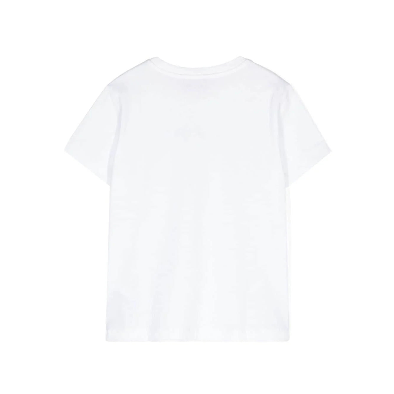 Boys & Girls White Embroidered Cotton T-Shirt