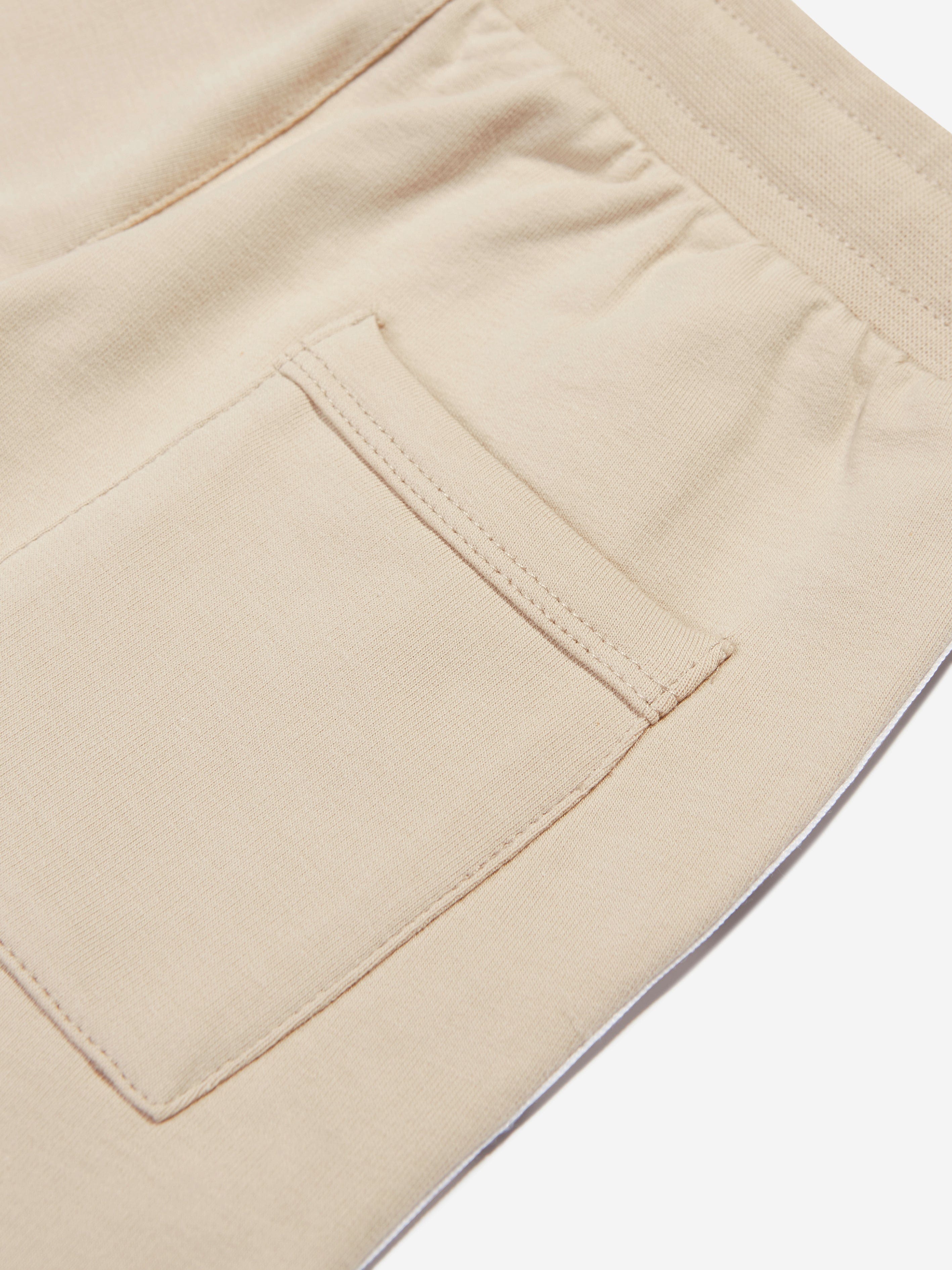 Aigner Boys Logo Shorts in Beige