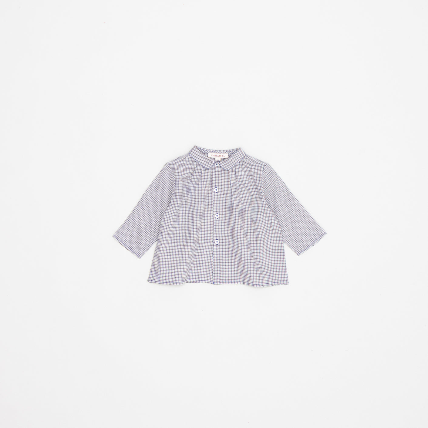 Baby Girls Charcoal Check Cotton Shirt