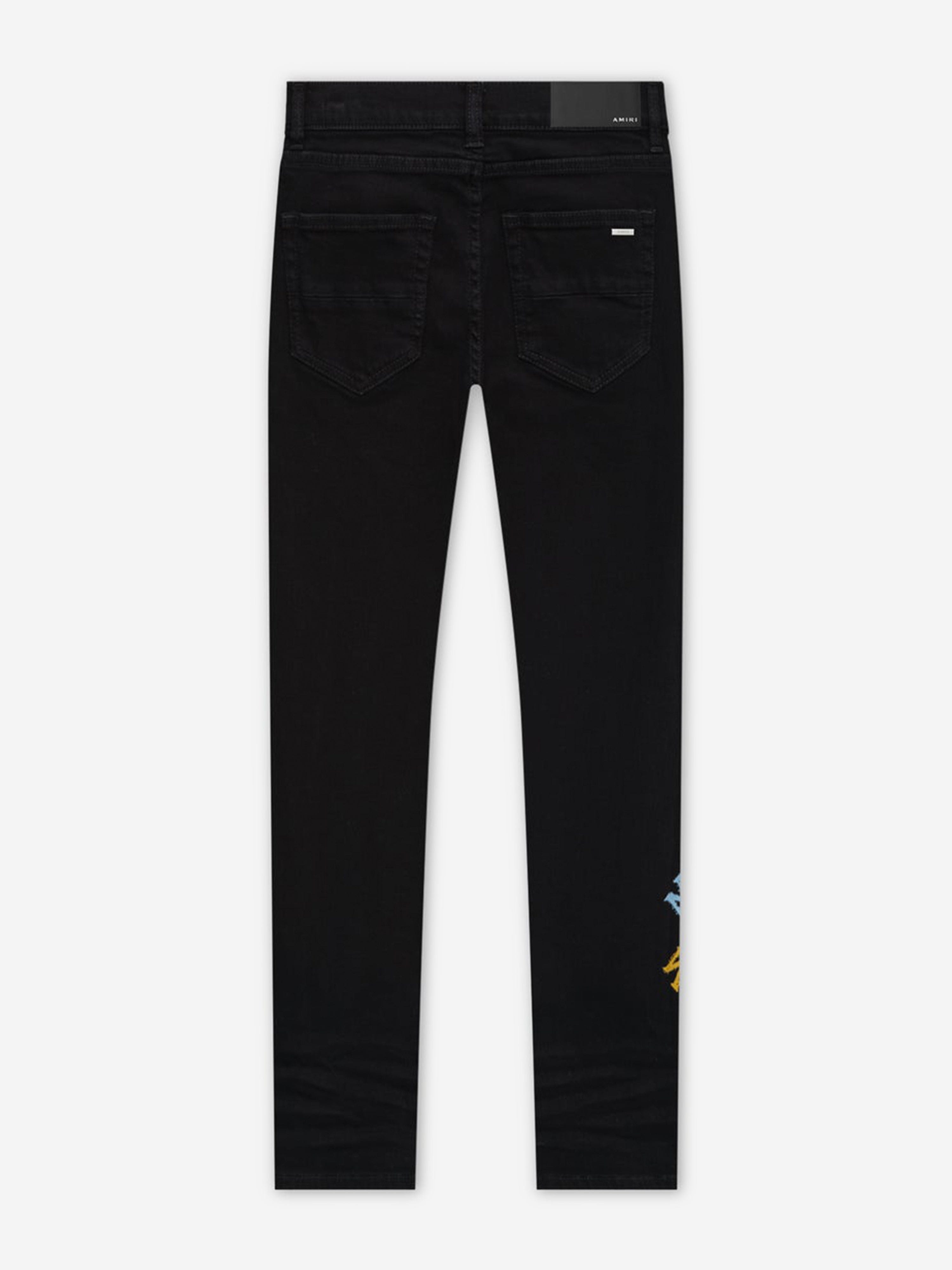 Amiri Kids MA Quad Scribble Jeans in Black