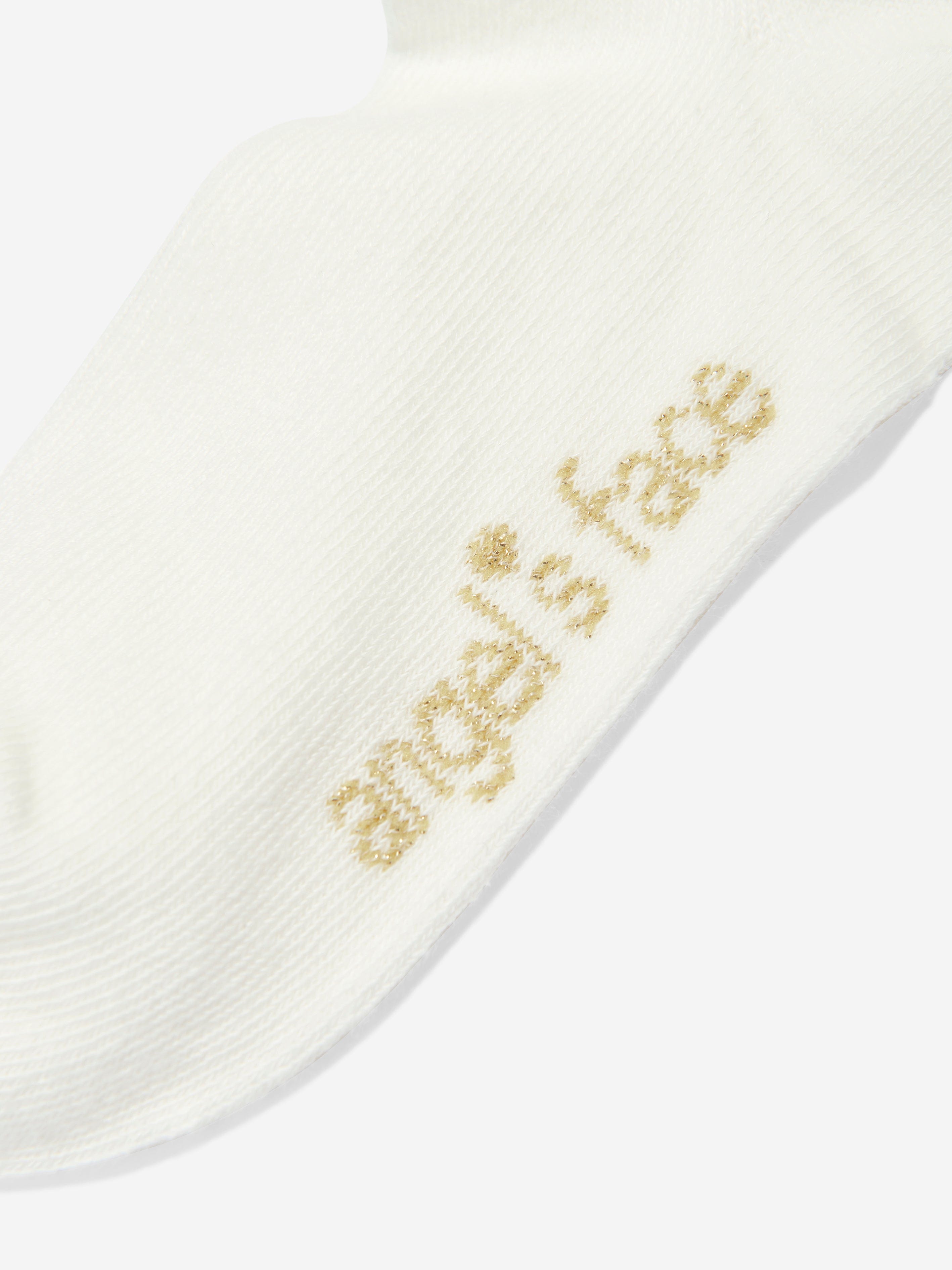 Girls Frilly Socks in White