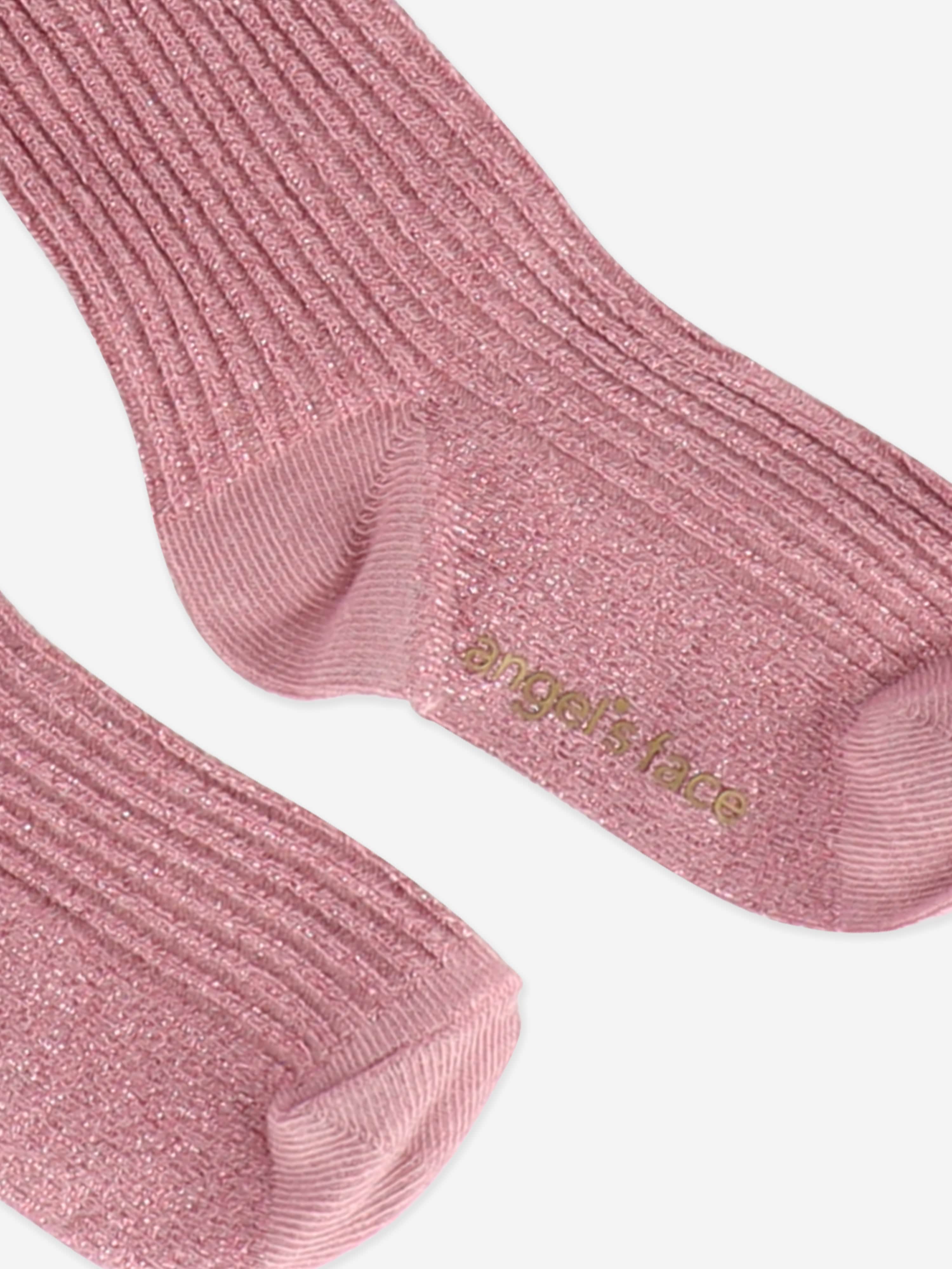 Girls Lucy Sparkle Socks in Pink