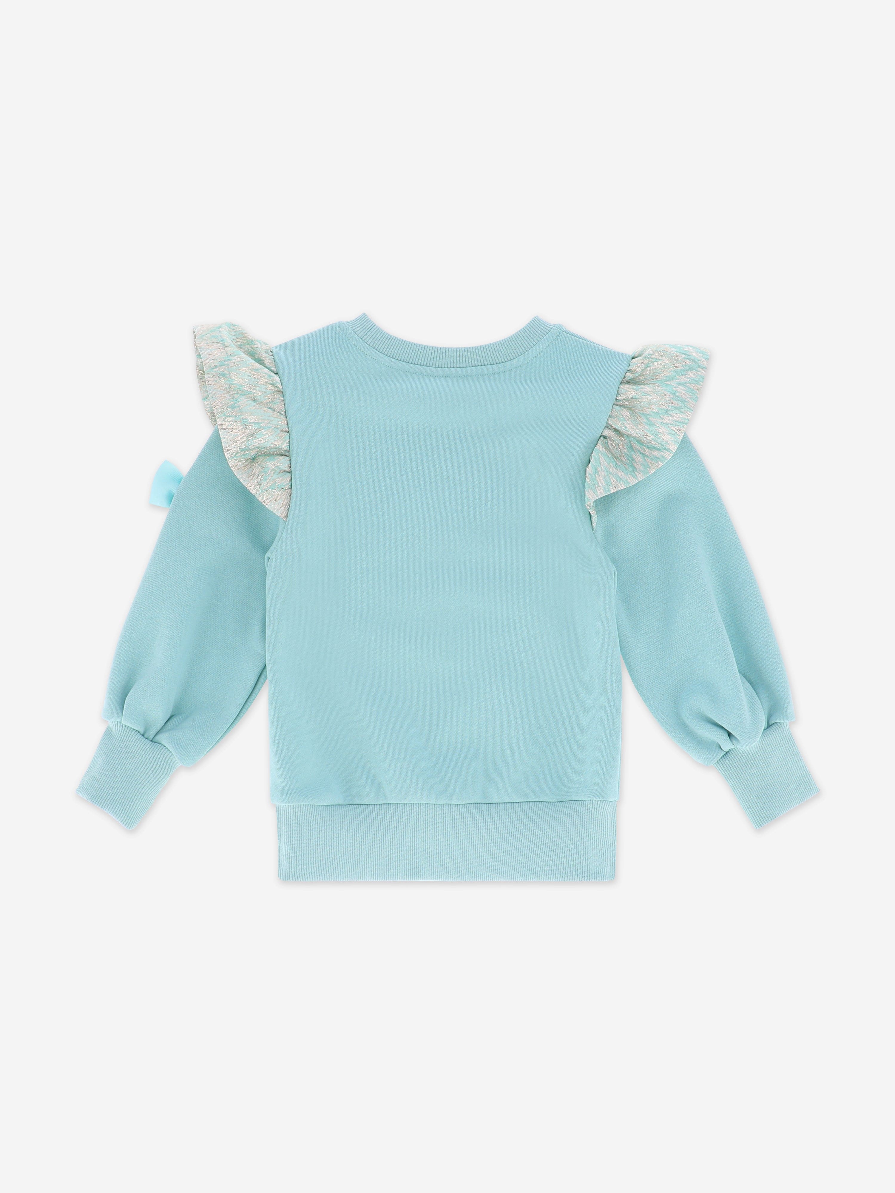 Girls Posh Sweatshirt in Blue
