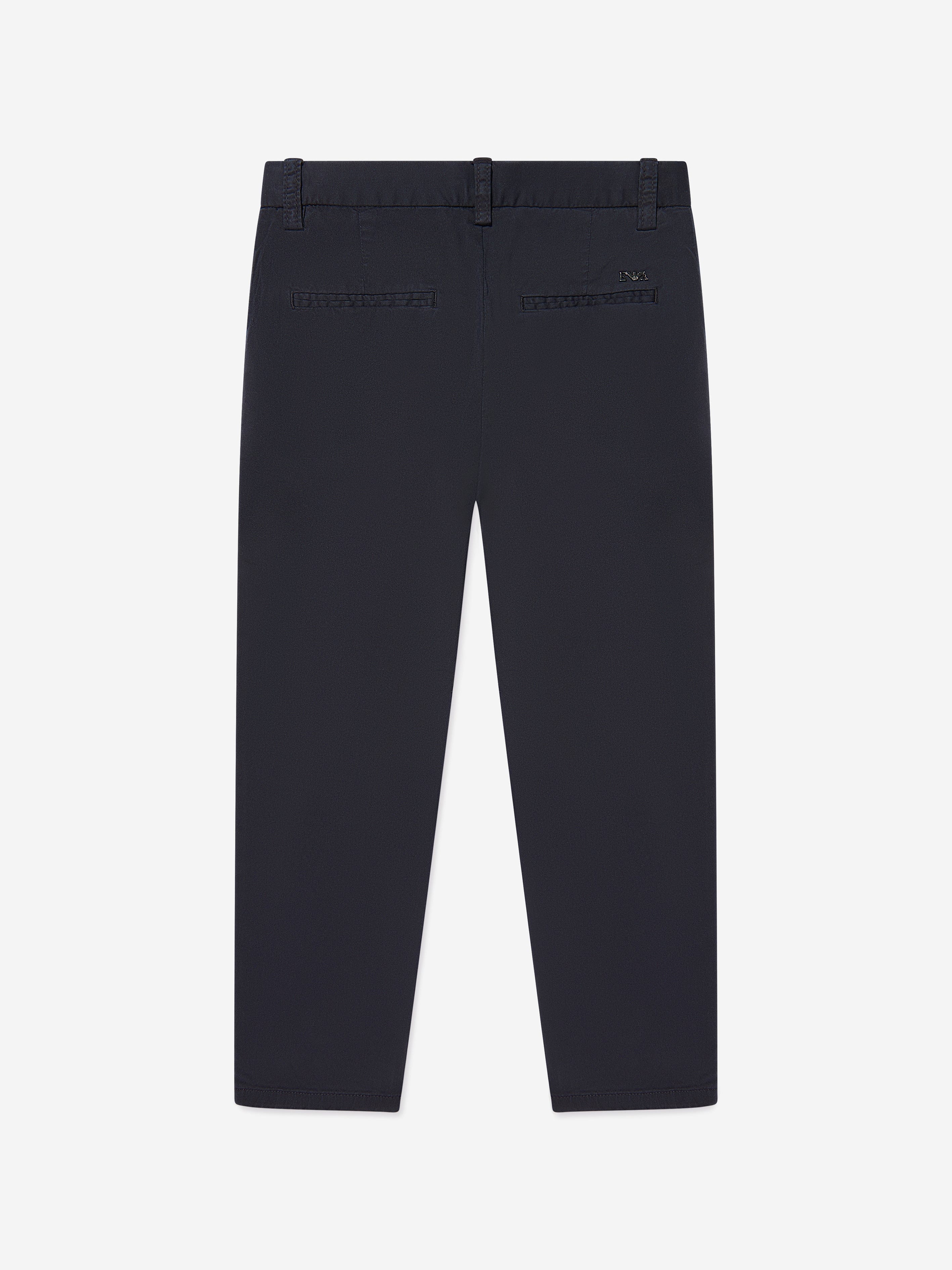 Emporio Armani Boys Branded Trousers in Navy