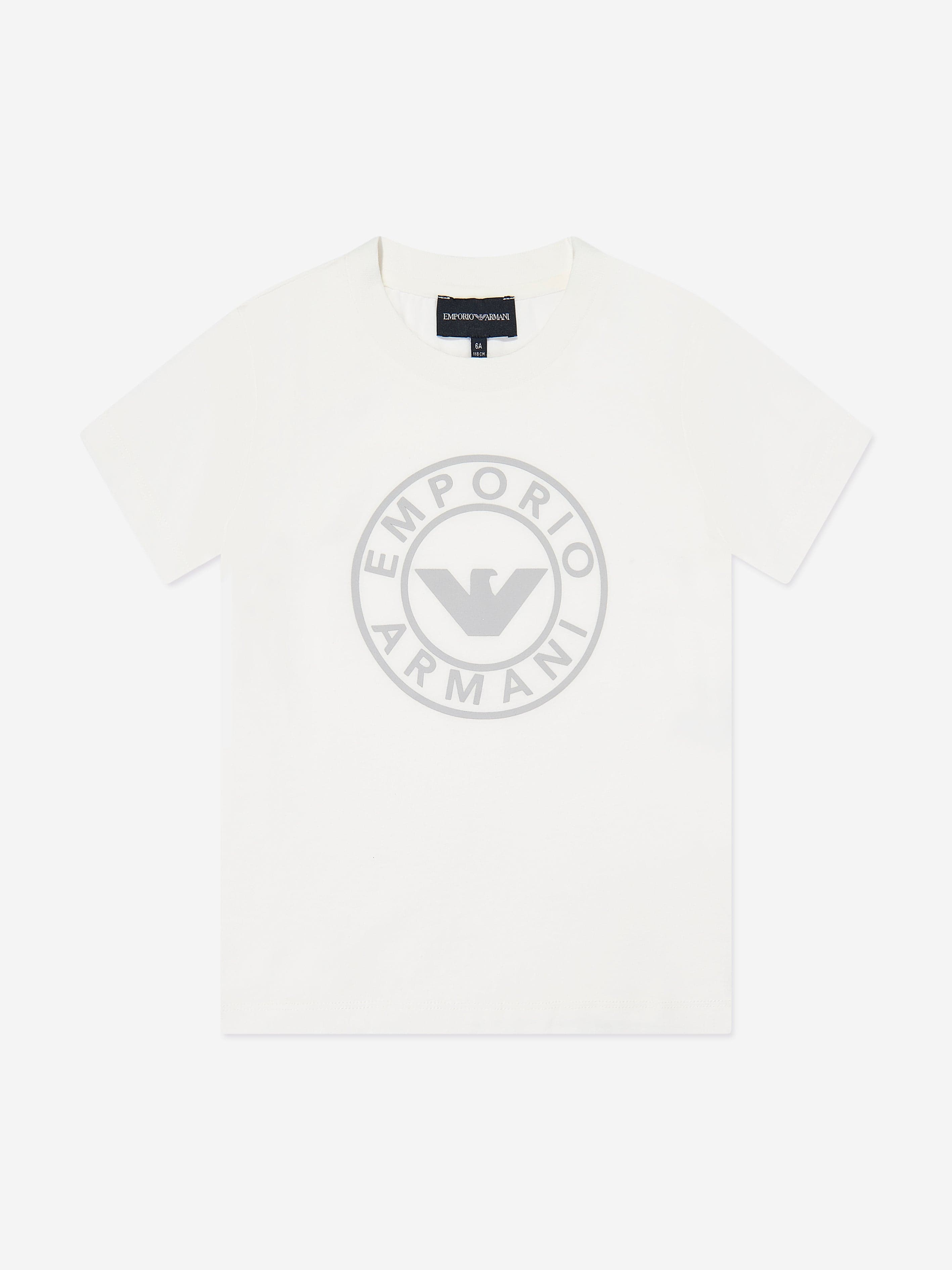 Emporio Armani Boys 2 Pack T-Shirts Set in Multicolour