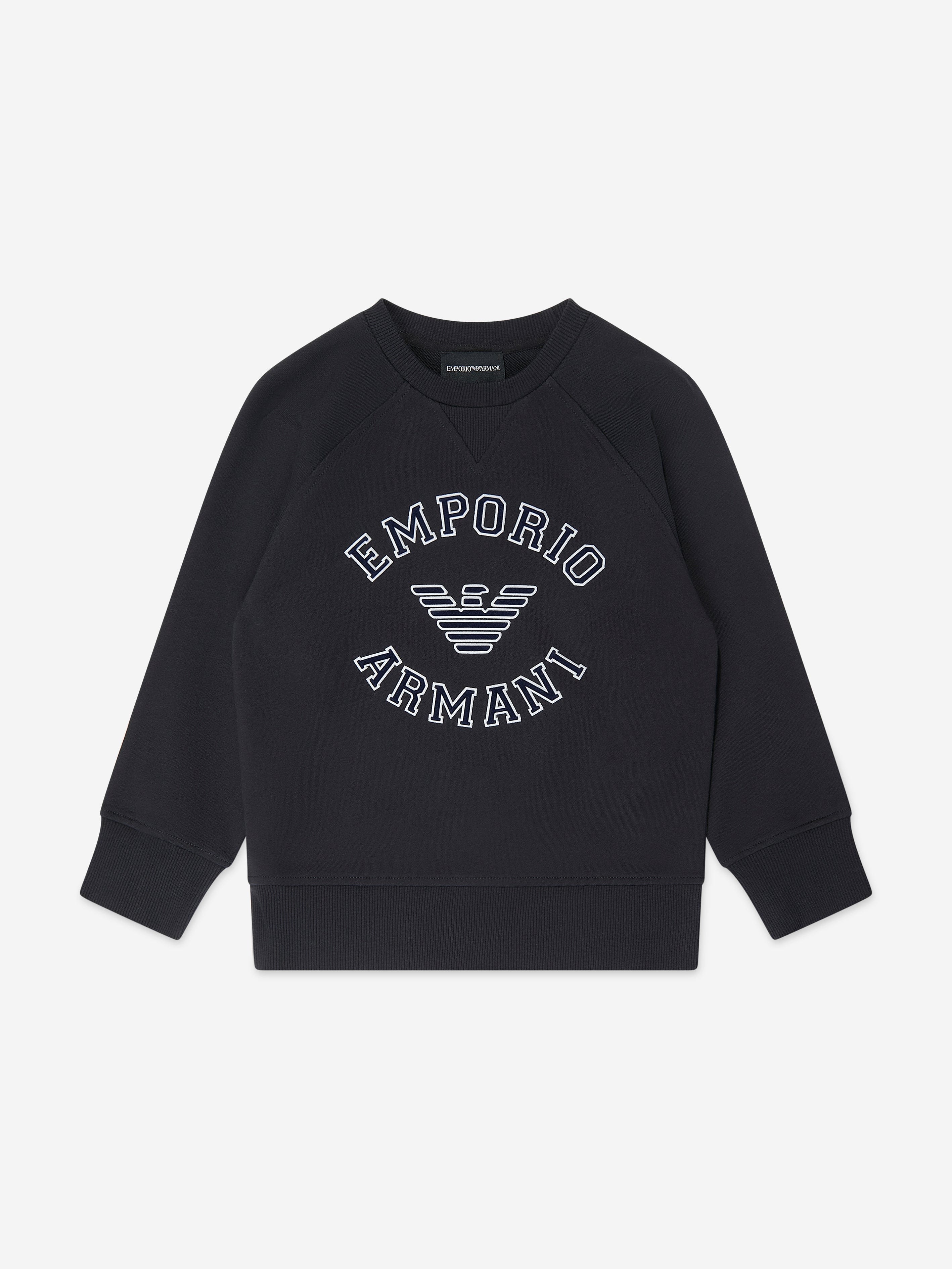 Emporio Armani Boys Logo Tracksuit in Navy