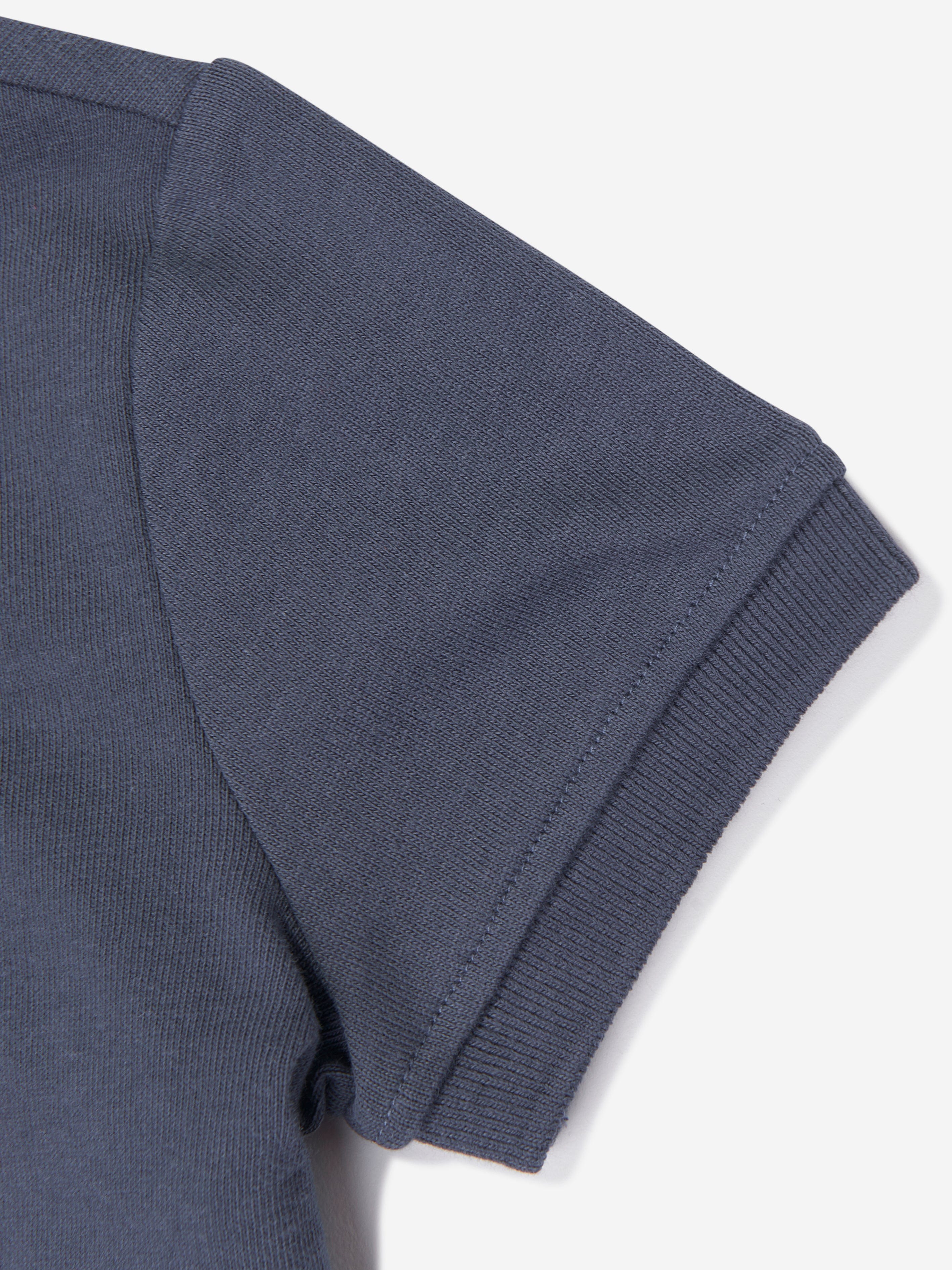 Emporio Armani Baby Boys Logo Polo Shirt in Blue