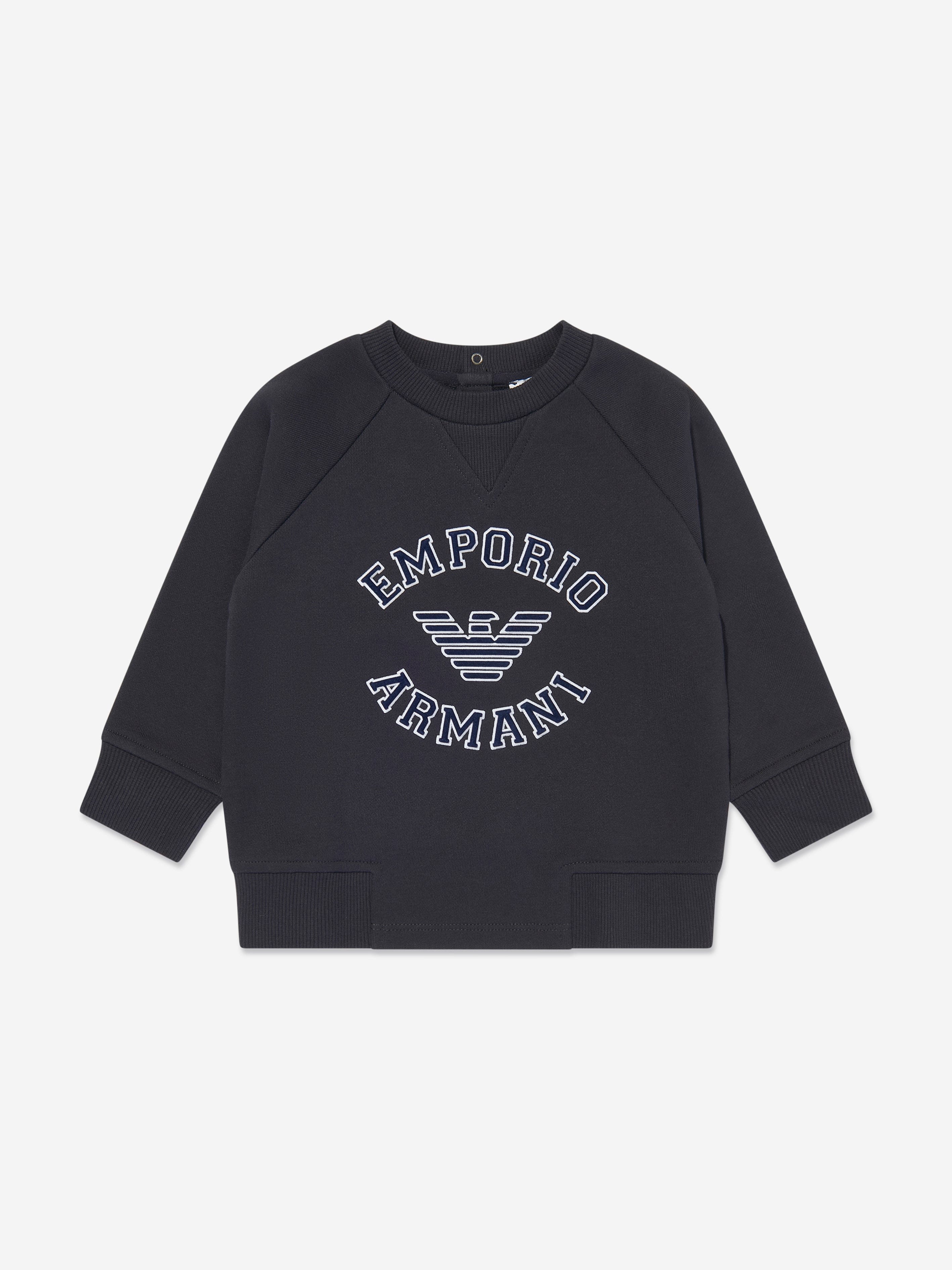 Emporio Armani Baby Boys Logo Tracksuit in Navy