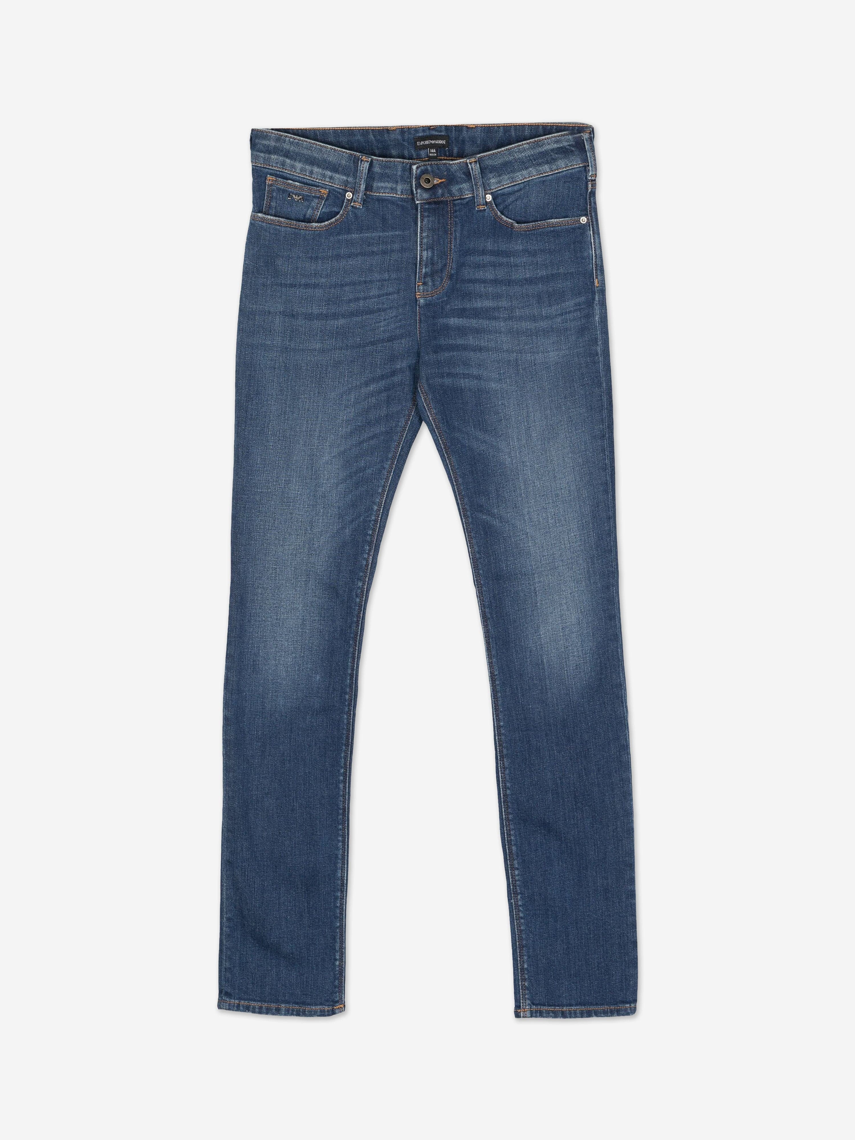 Emporio Armani Boys Skinny Jeans in Blue