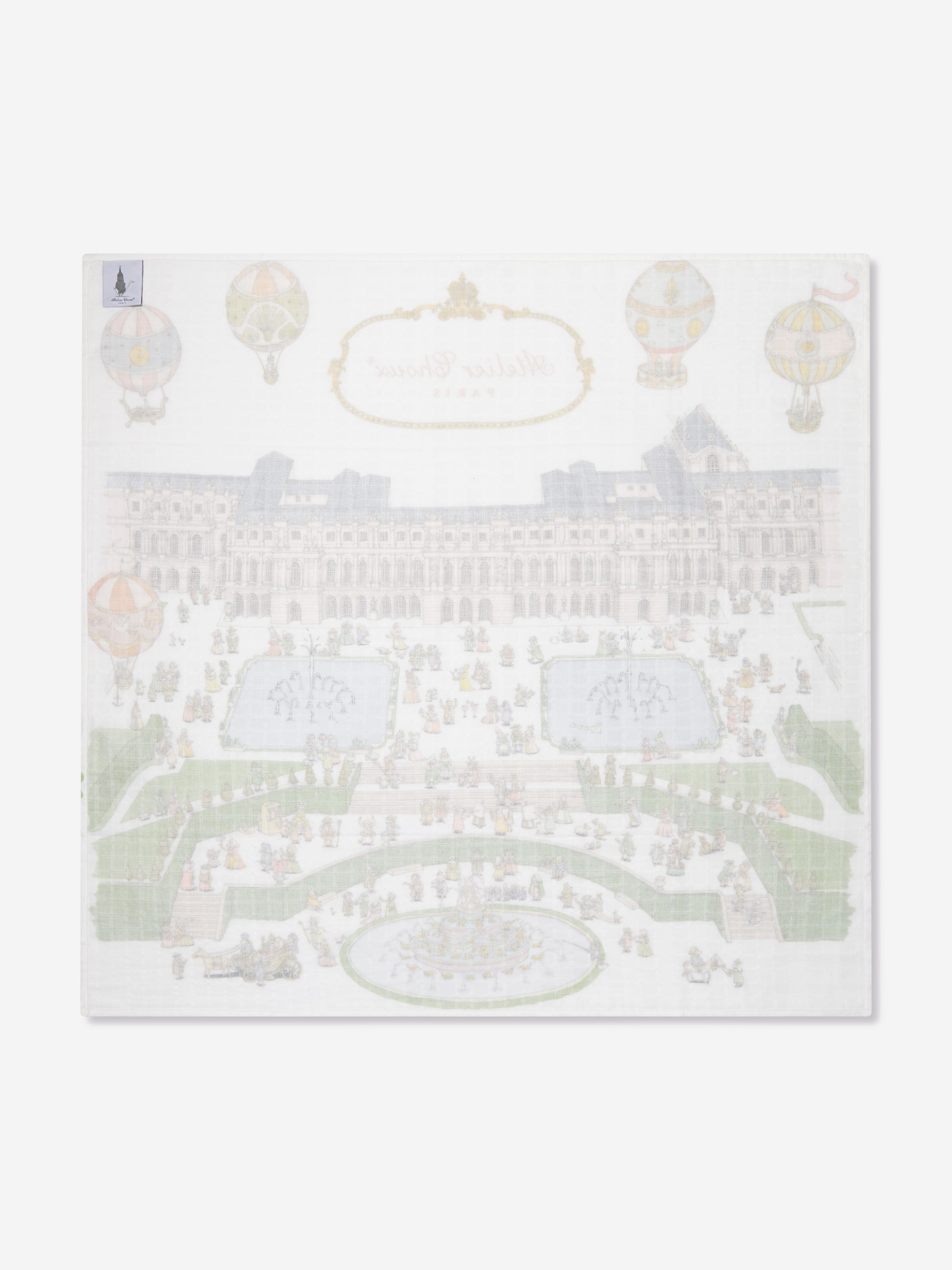 Atelier Choux Baby New Versailles Swaddle in White