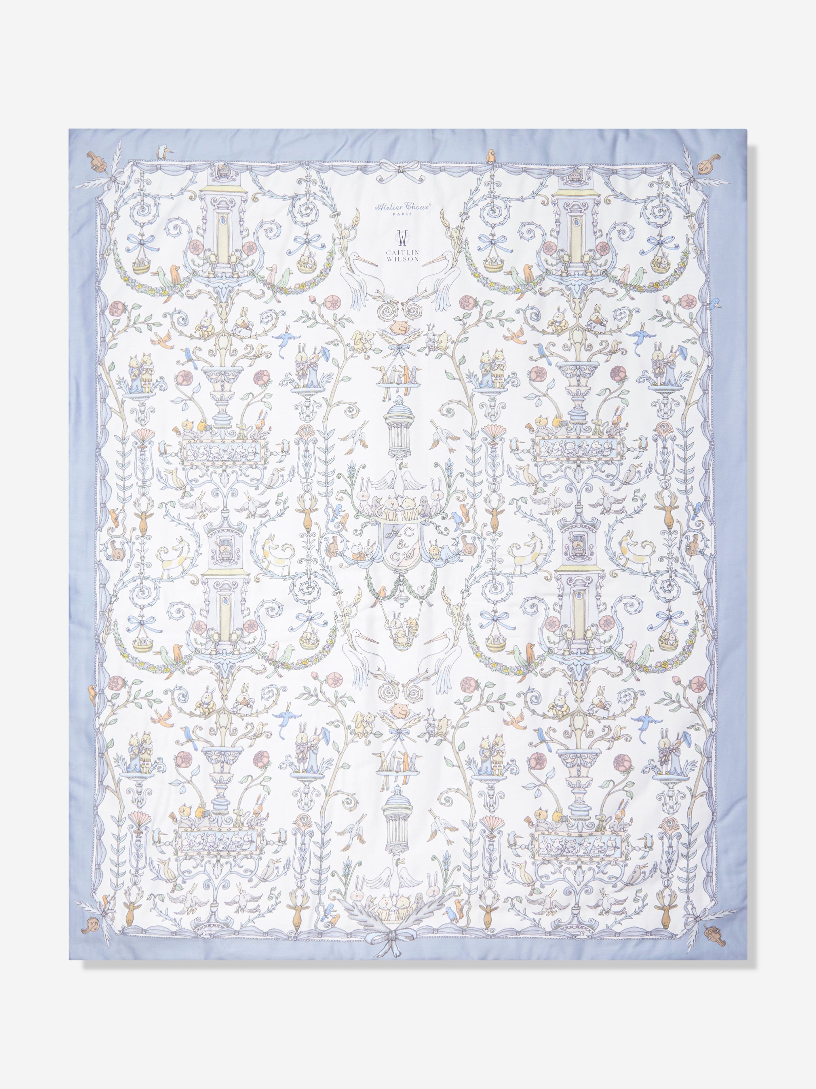 Atelier Choux Baby Toile De Jouy Atelier Choux & Caitlin Wilson Reversible Quilt in Multicolour (130cm)
