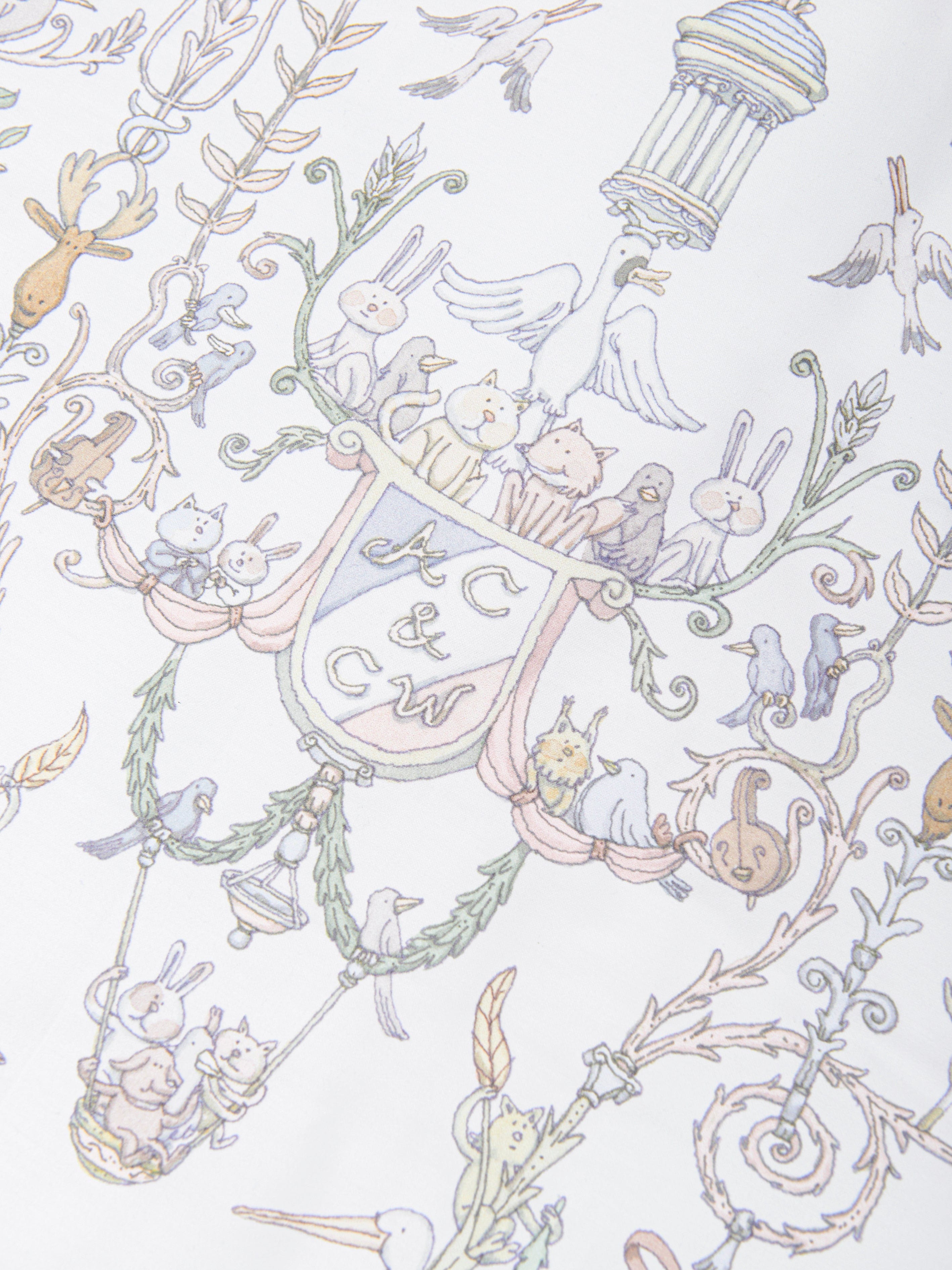 Atelier Choux Baby Toile De Jouy Atelier Choux & Caitlin Wilson Reversible Quilt in Multicolour (130cm)