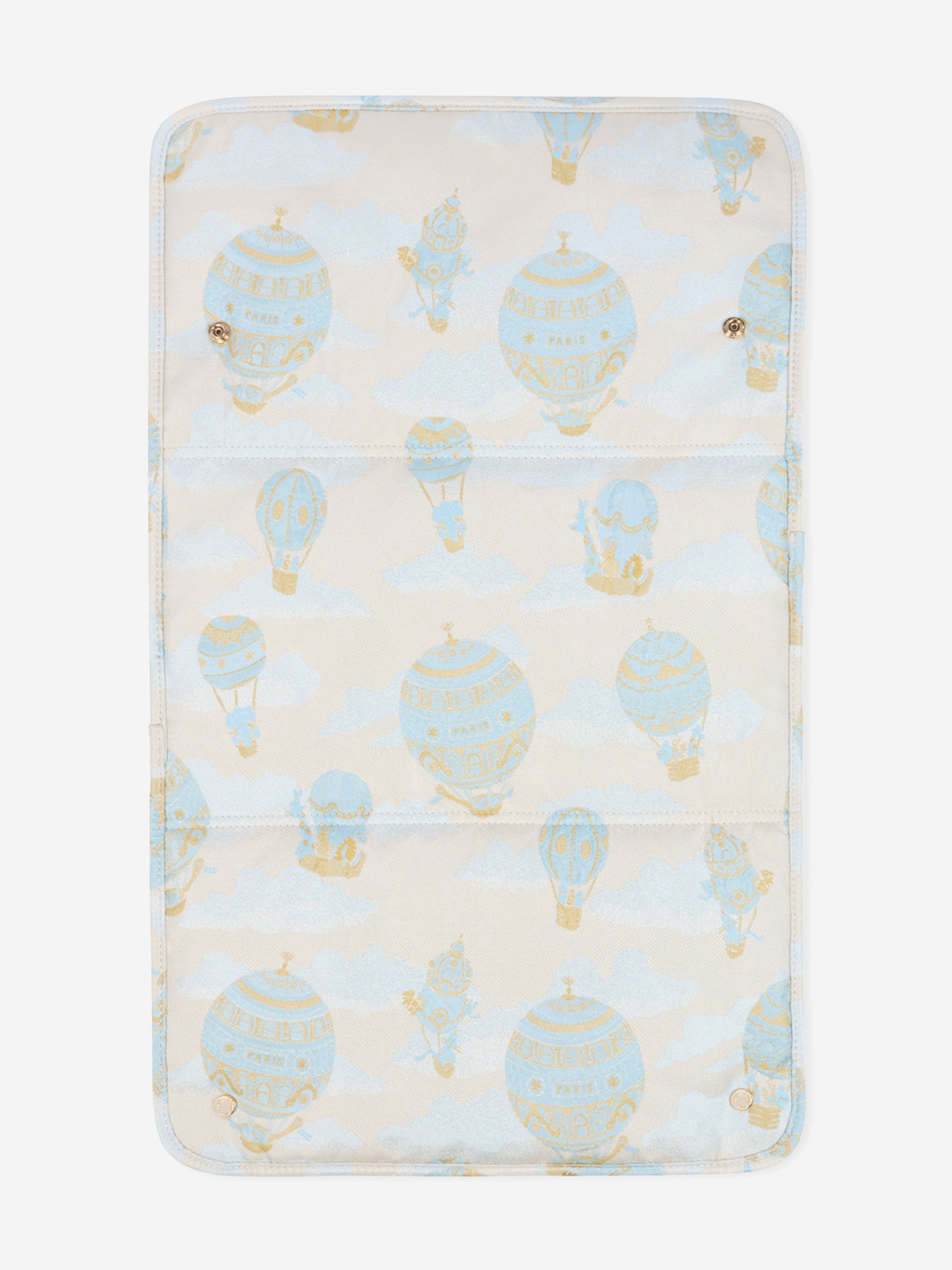 Atelier Choux Baby Hot Air Balloons Changing Bag in Blue (38cm)
