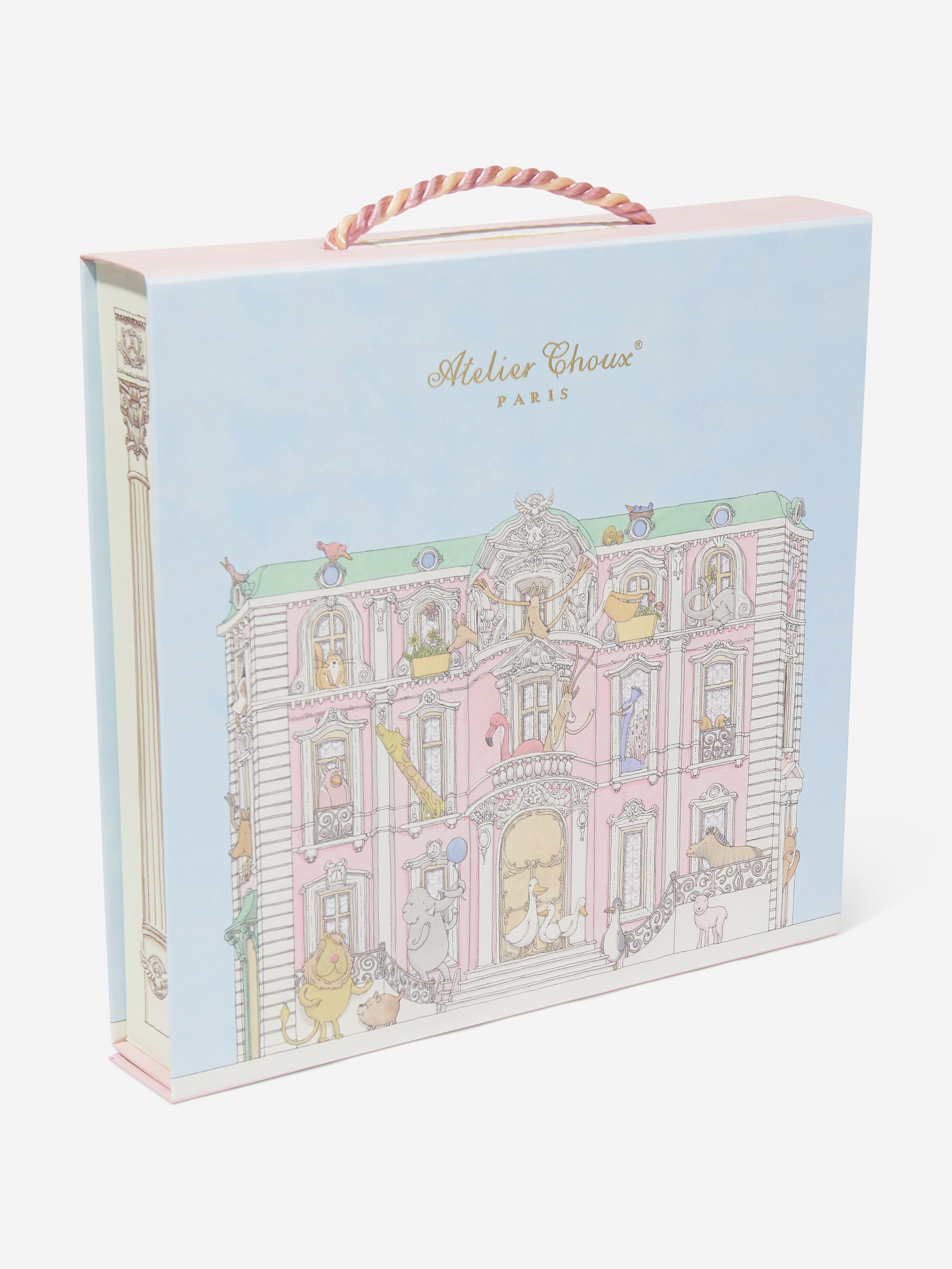 Atelier Choux Baby Château Choux™ Carré and Satin Bibs Set in Multicolour